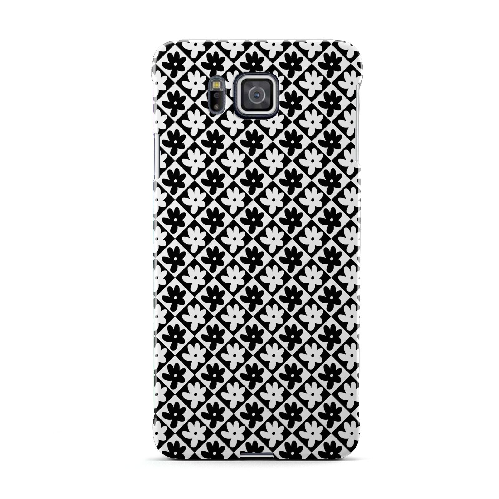 Check Flower Samsung Galaxy Alpha Case