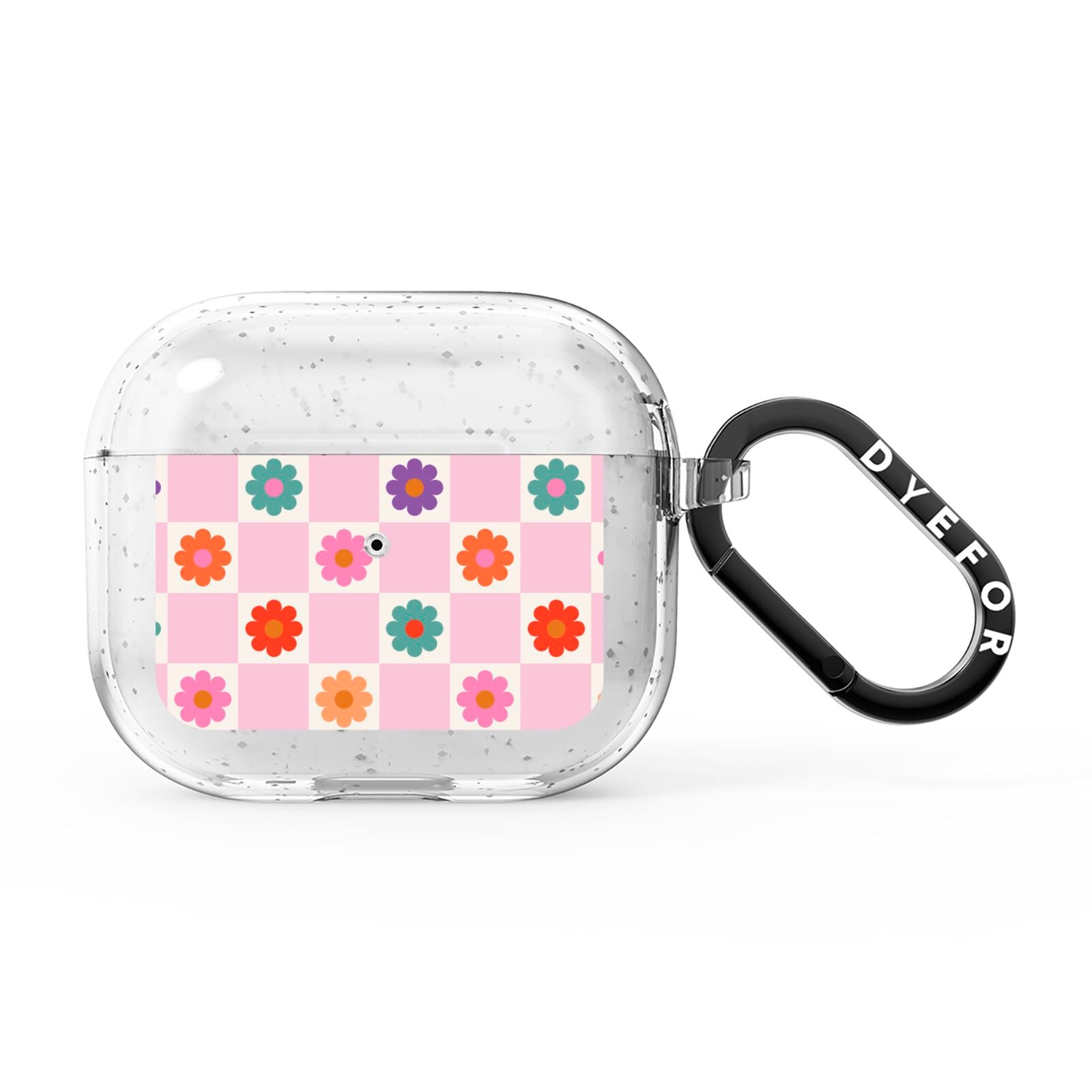 Checked flowers AirPods Glitter Case 3rd Gen