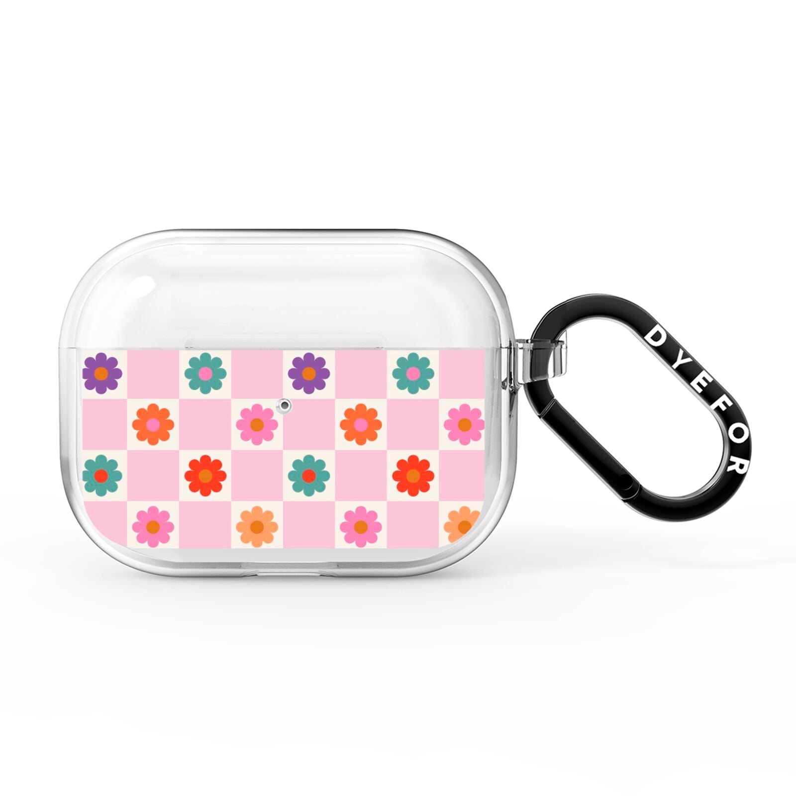 Checked flowers AirPods Pro Clear Case