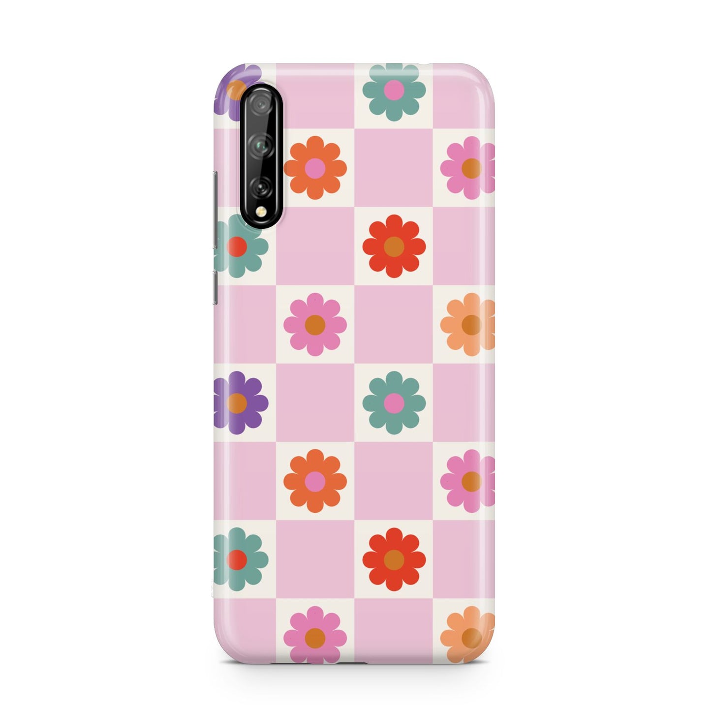 Checked flowers Huawei Enjoy 10s Phone Case