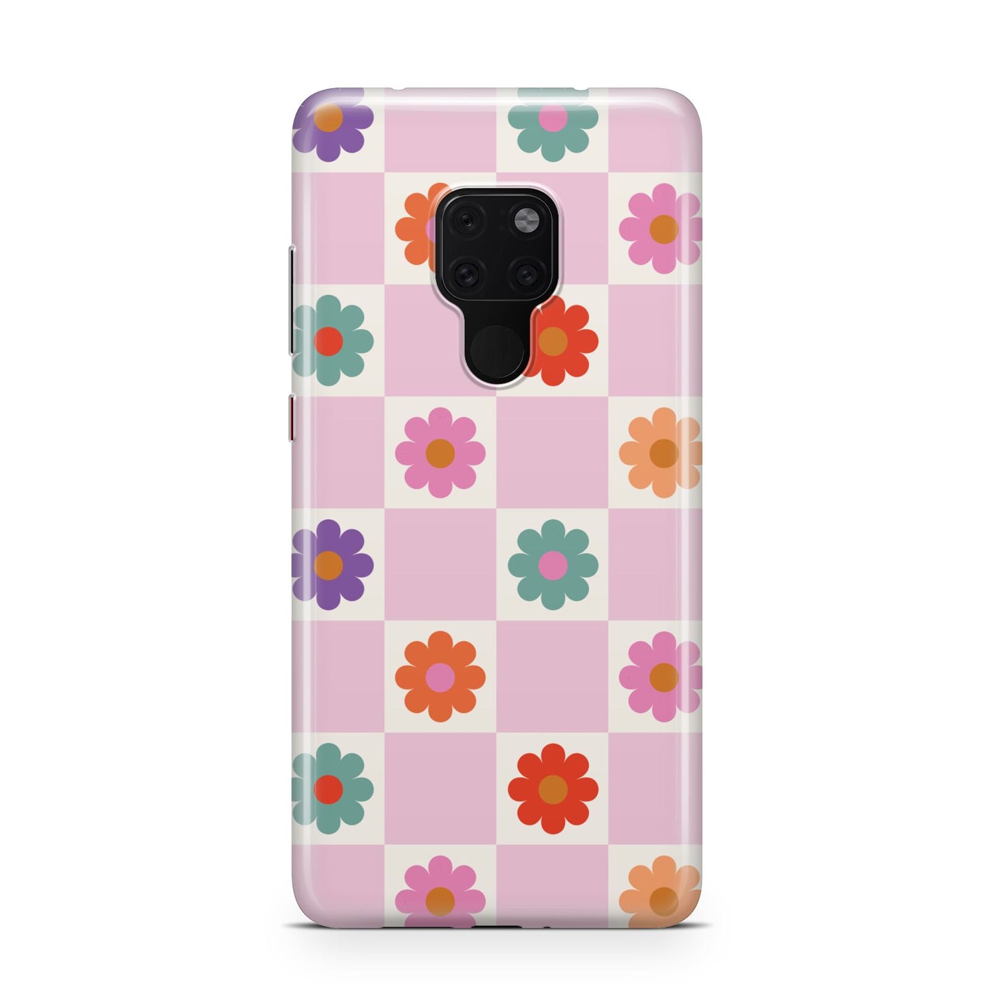 Checked flowers Huawei Mate 20 Phone Case