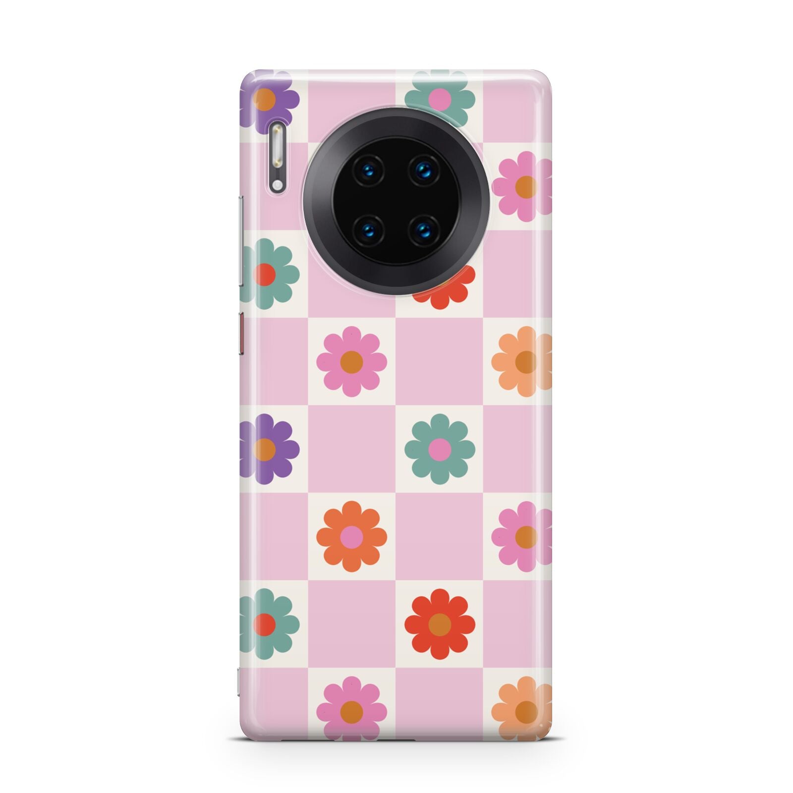 Checked flowers Huawei Mate 30 Pro Phone Case