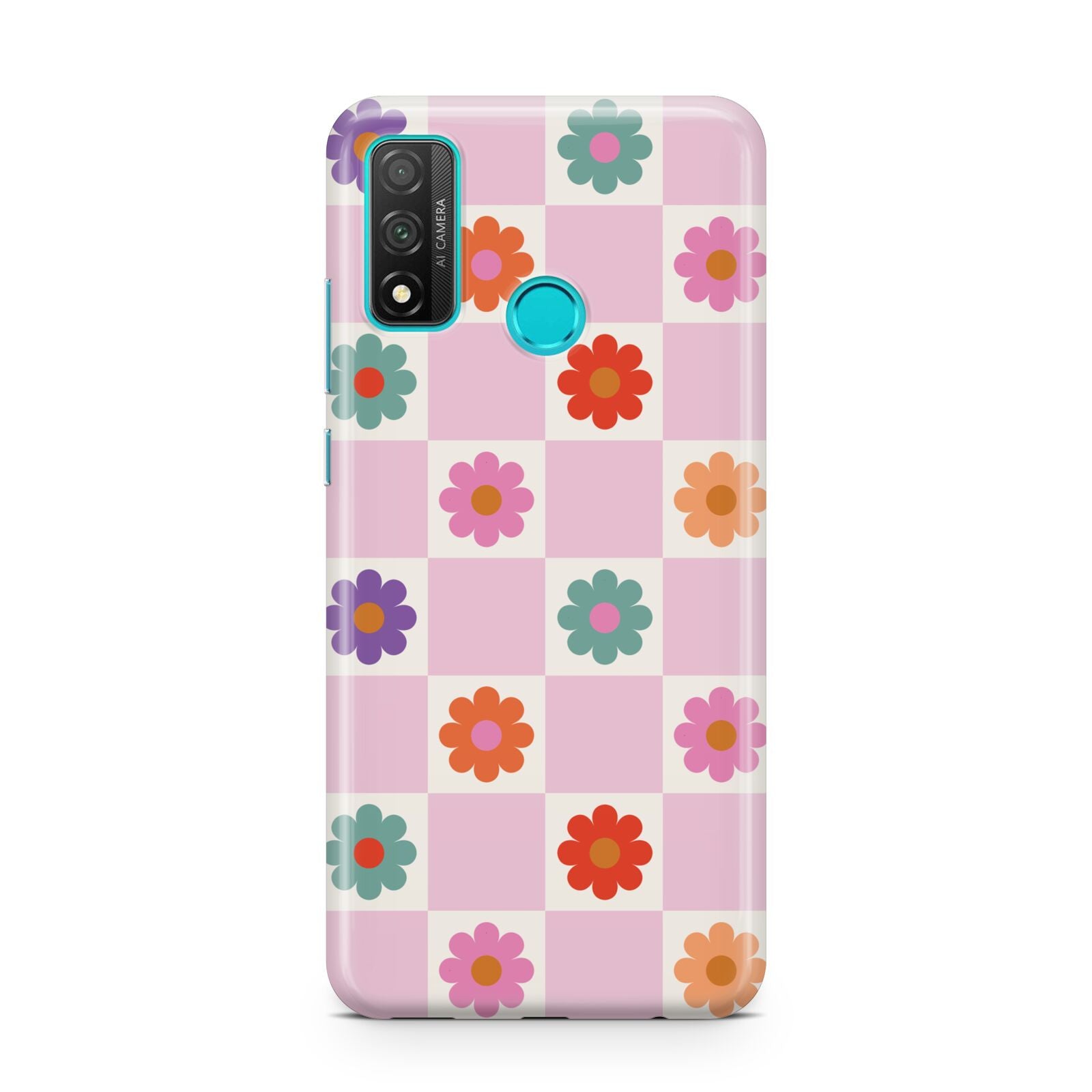 Checked flowers Huawei P Smart 2020