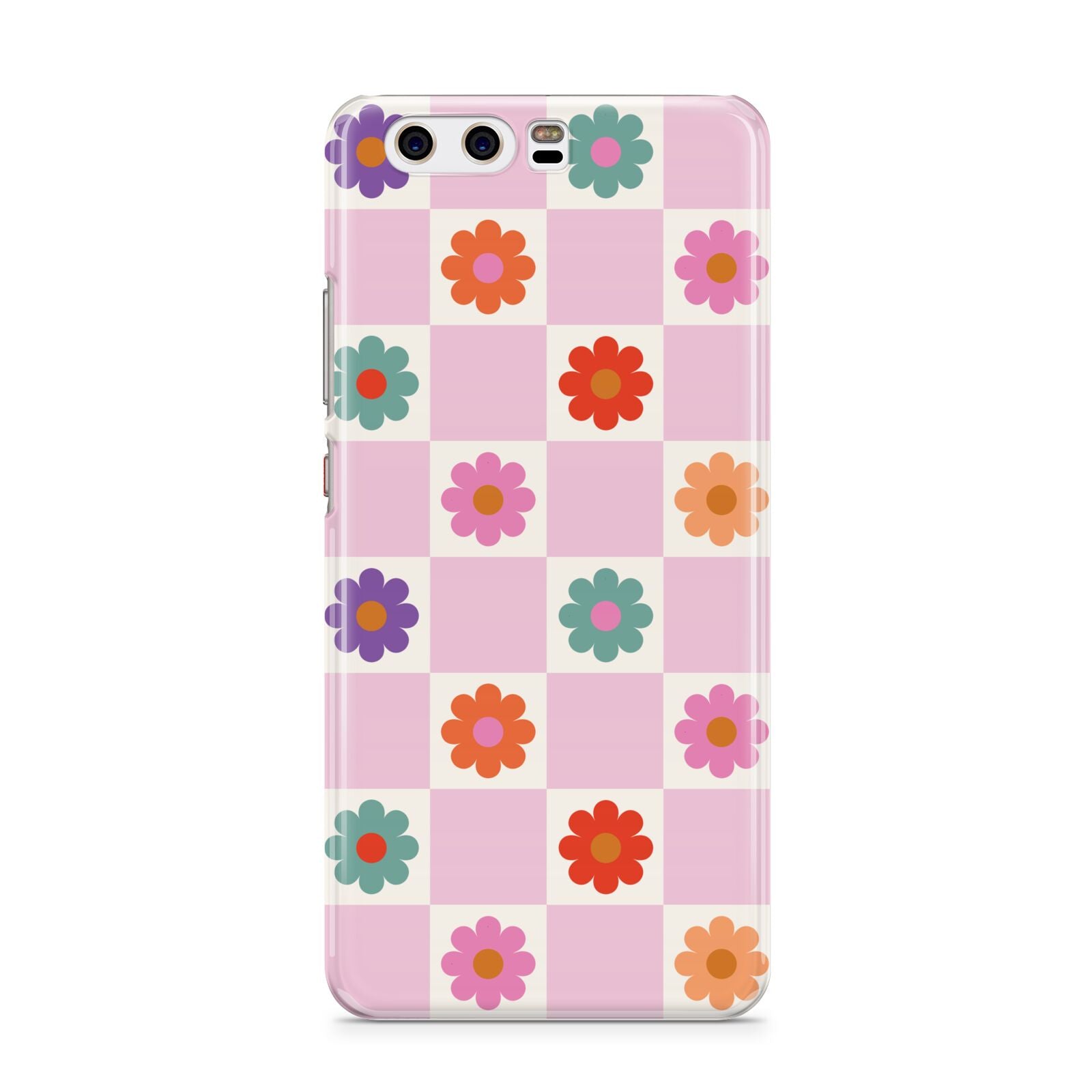 Checked flowers Huawei P10 Phone Case