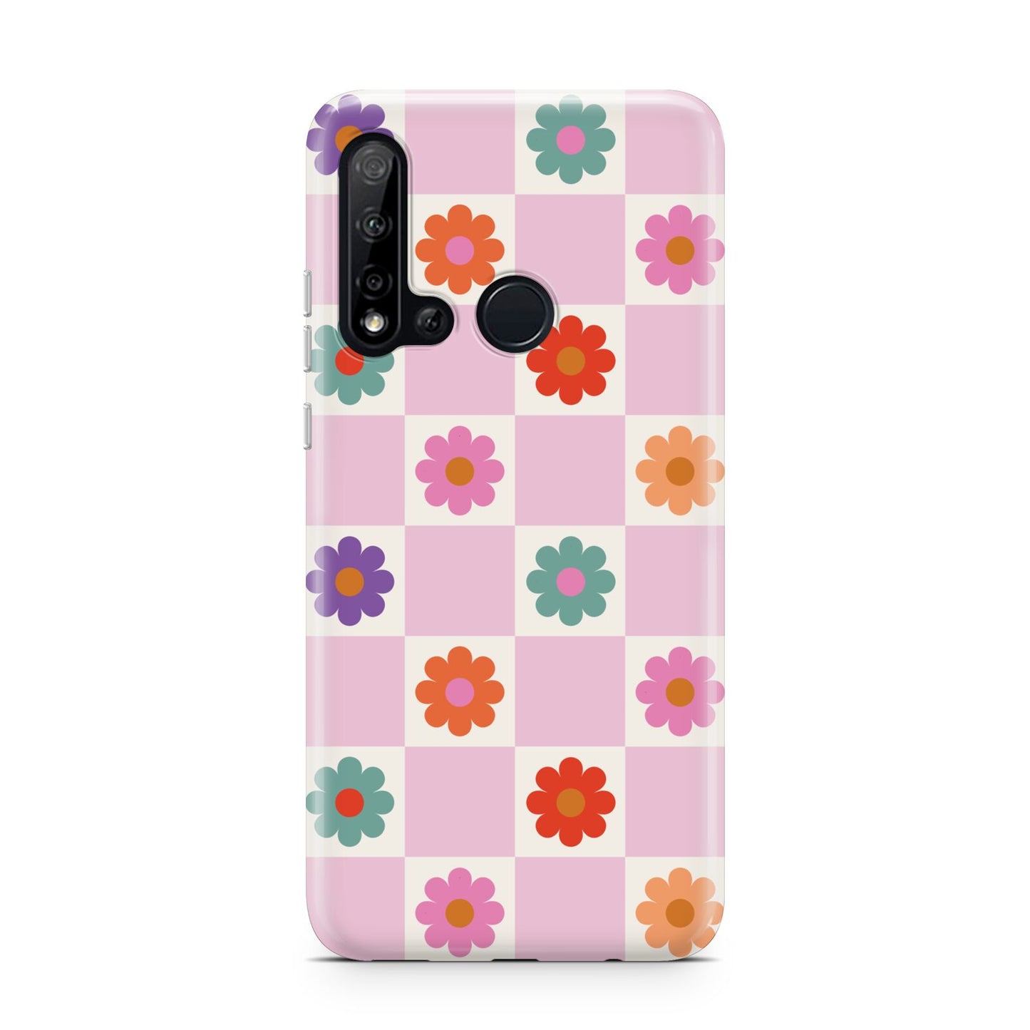 Checked flowers Huawei P20 Lite 5G Phone Case