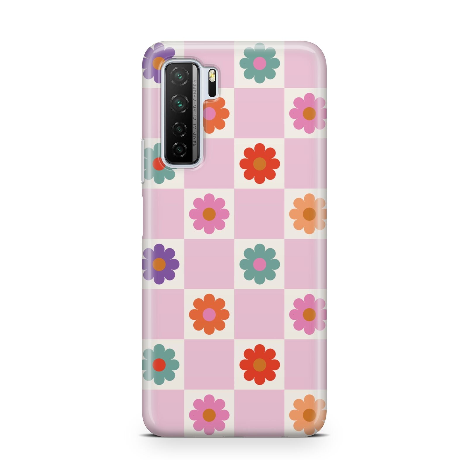 Checked flowers Huawei P40 Lite 5G Phone Case