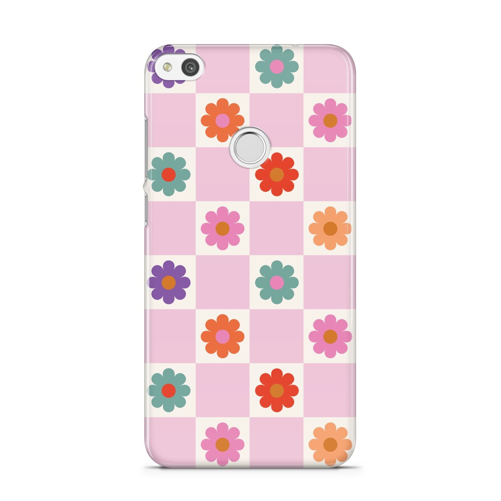 Checked flowers Huawei P8 Lite Case