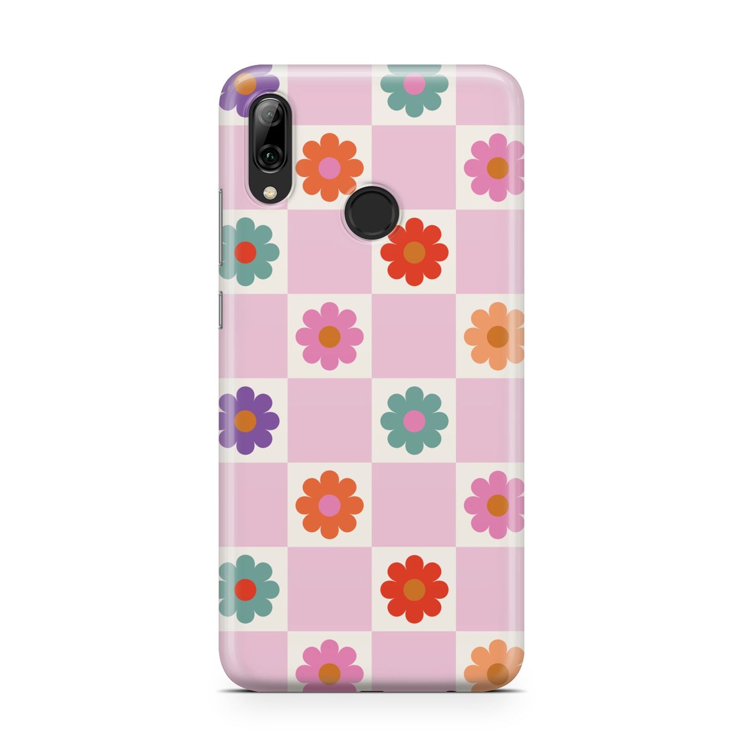 Checked flowers Huawei Y7 2019