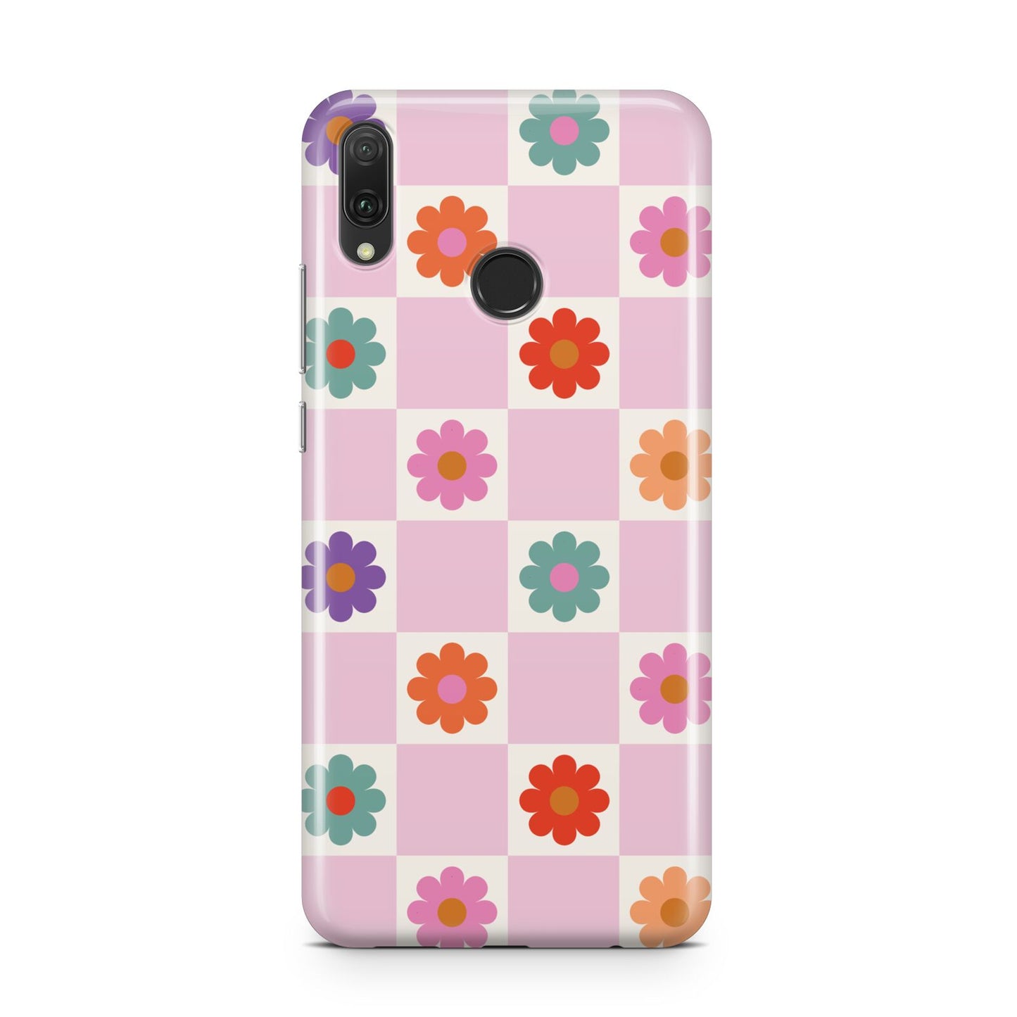 Checked flowers Huawei Y9 2019