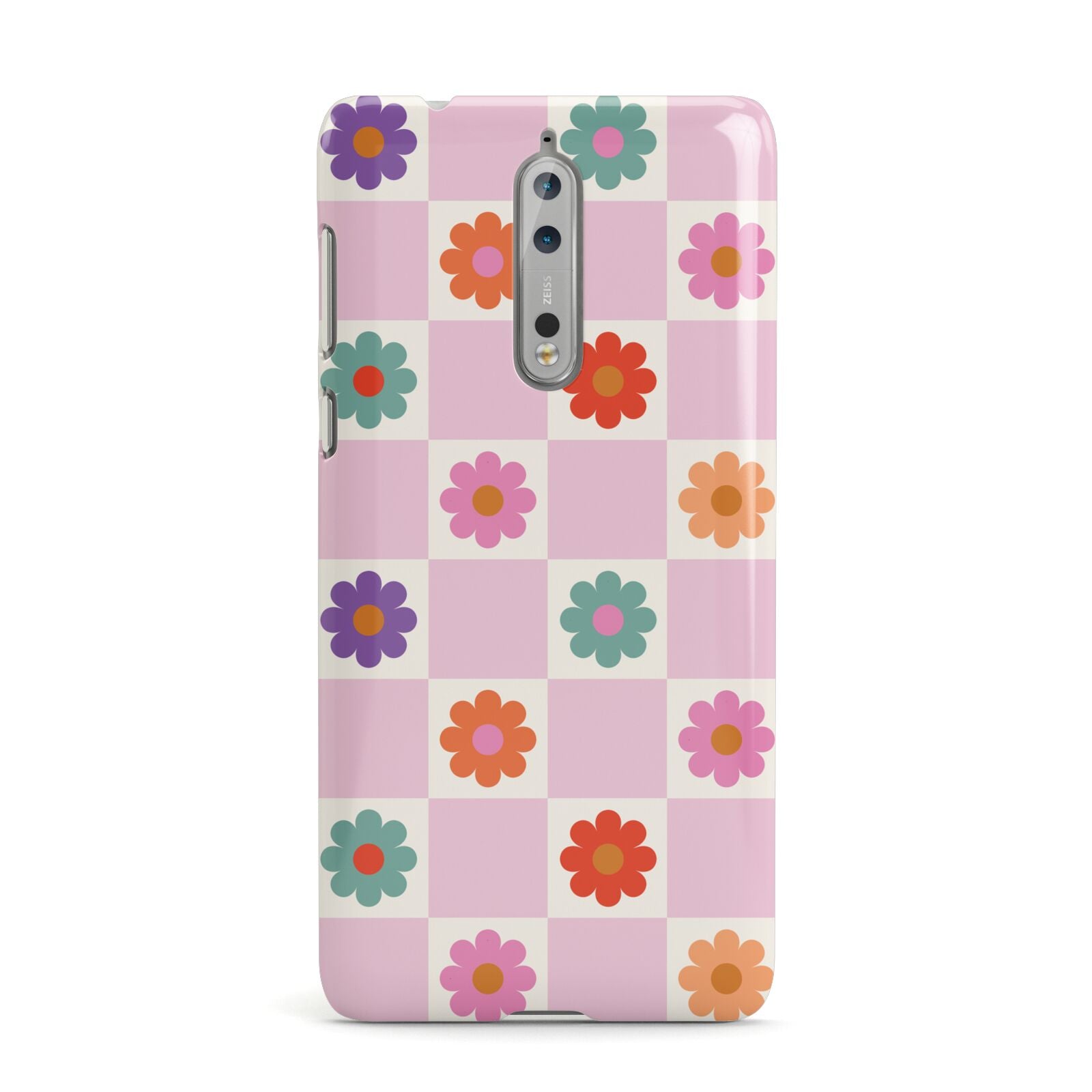 Checked flowers Nokia Case