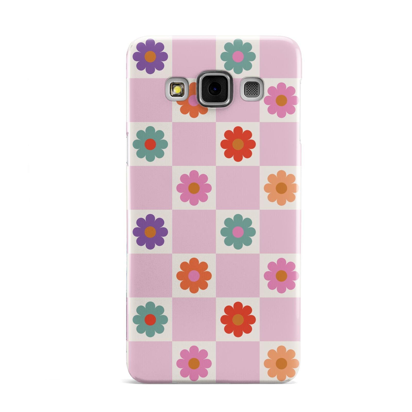 Checked flowers Samsung Galaxy A3 Case