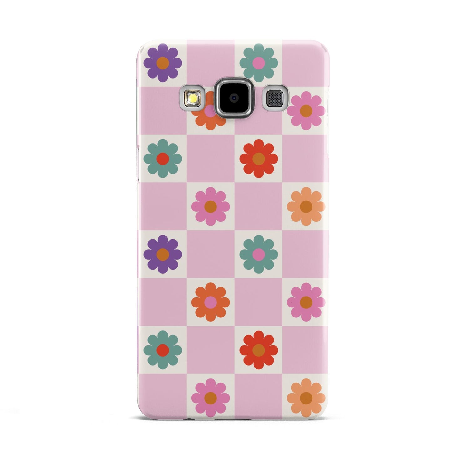 Checked flowers Samsung Galaxy A5 Case