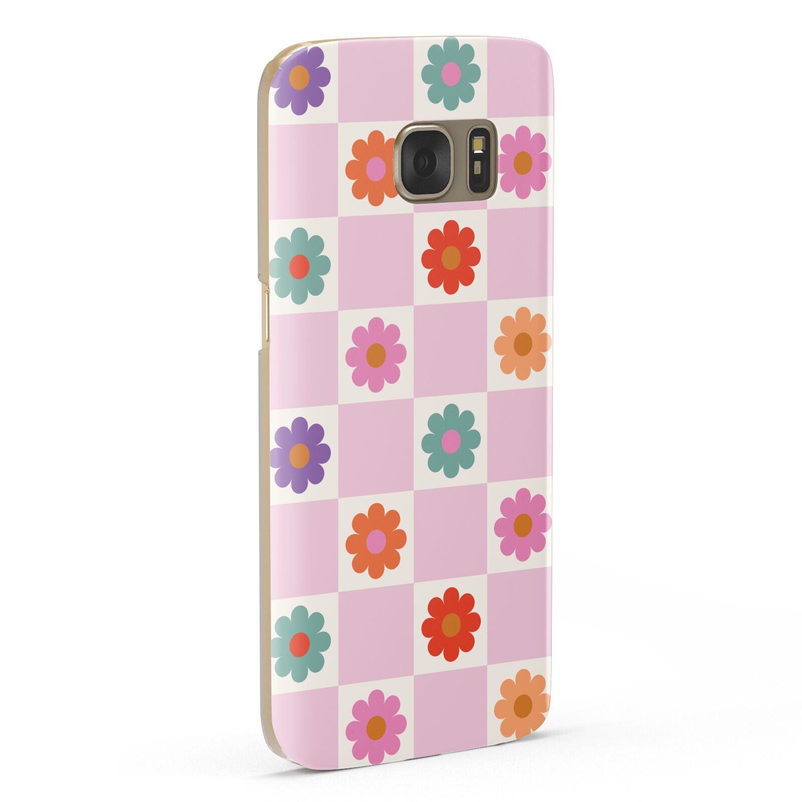 Checked flowers Samsung Galaxy Case Fourty Five Degrees