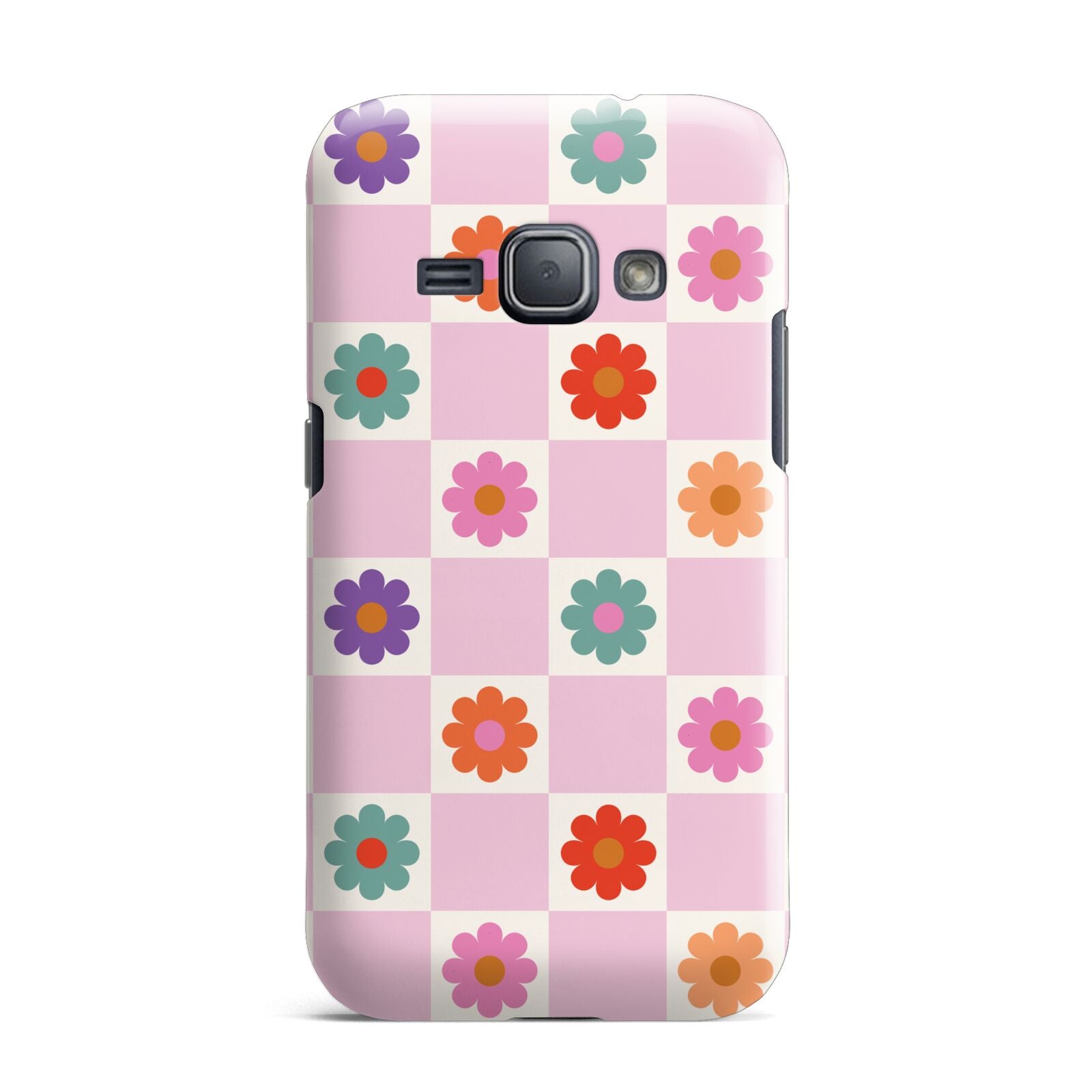 Checked flowers Samsung Galaxy J1 2016 Case