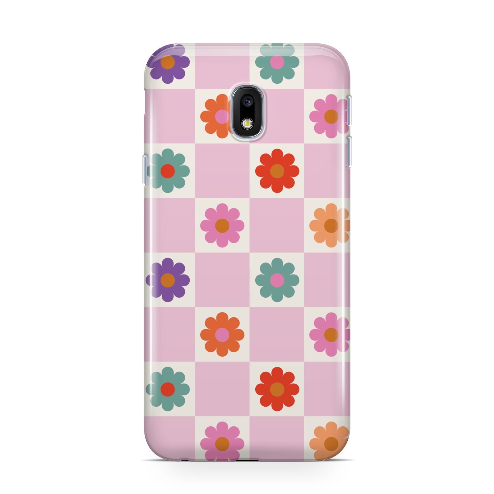 Checked flowers Samsung Galaxy J3 2017 Case