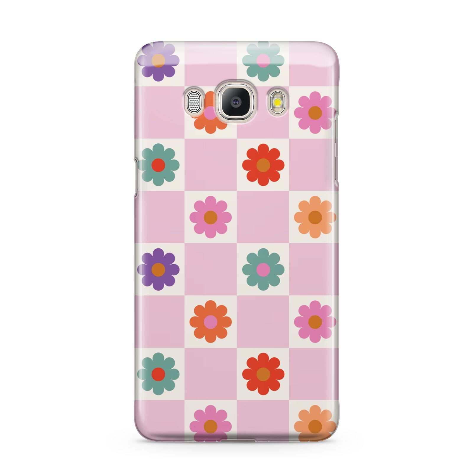 Checked flowers Samsung Galaxy J5 2016 Case