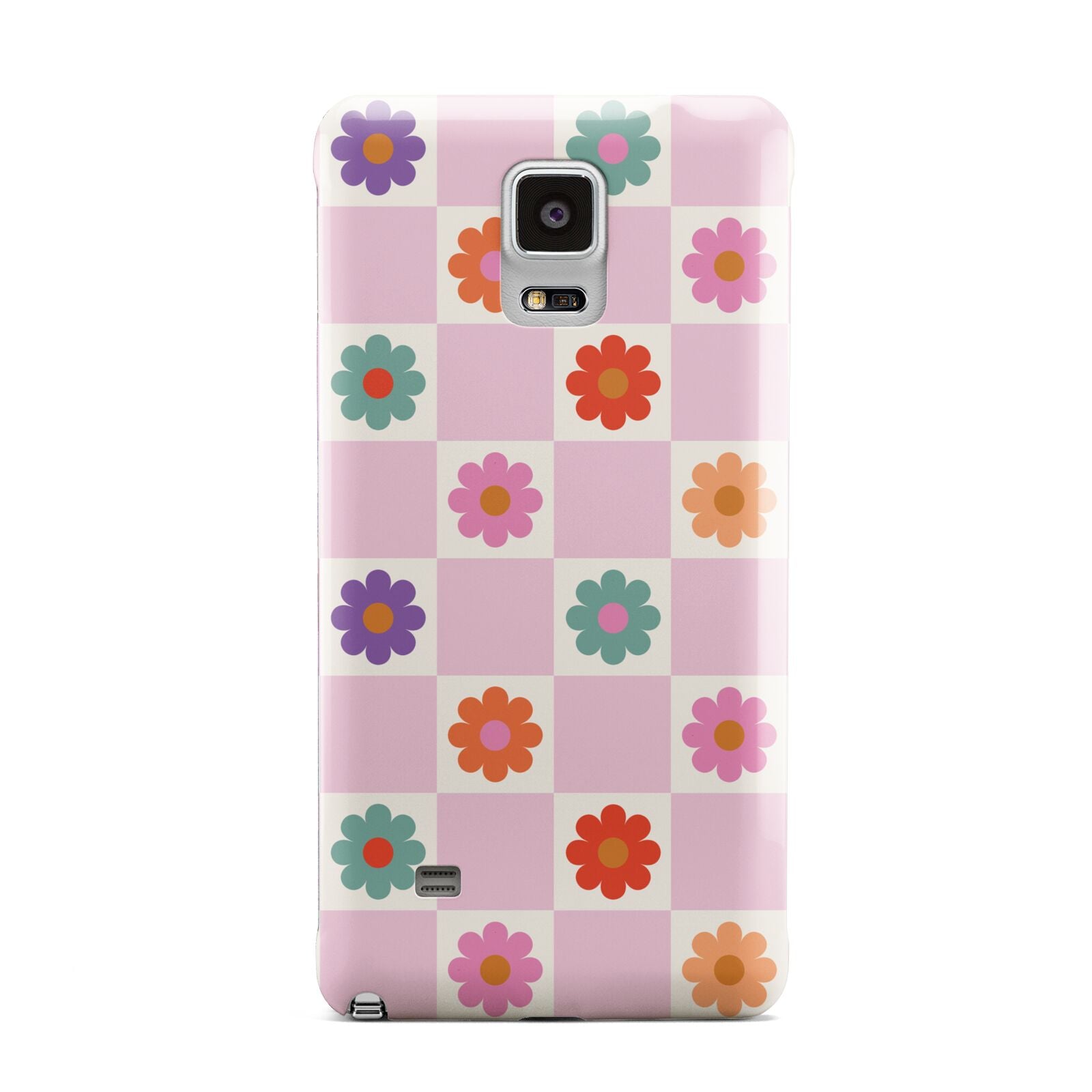 Checked flowers Samsung Galaxy Note 4 Case