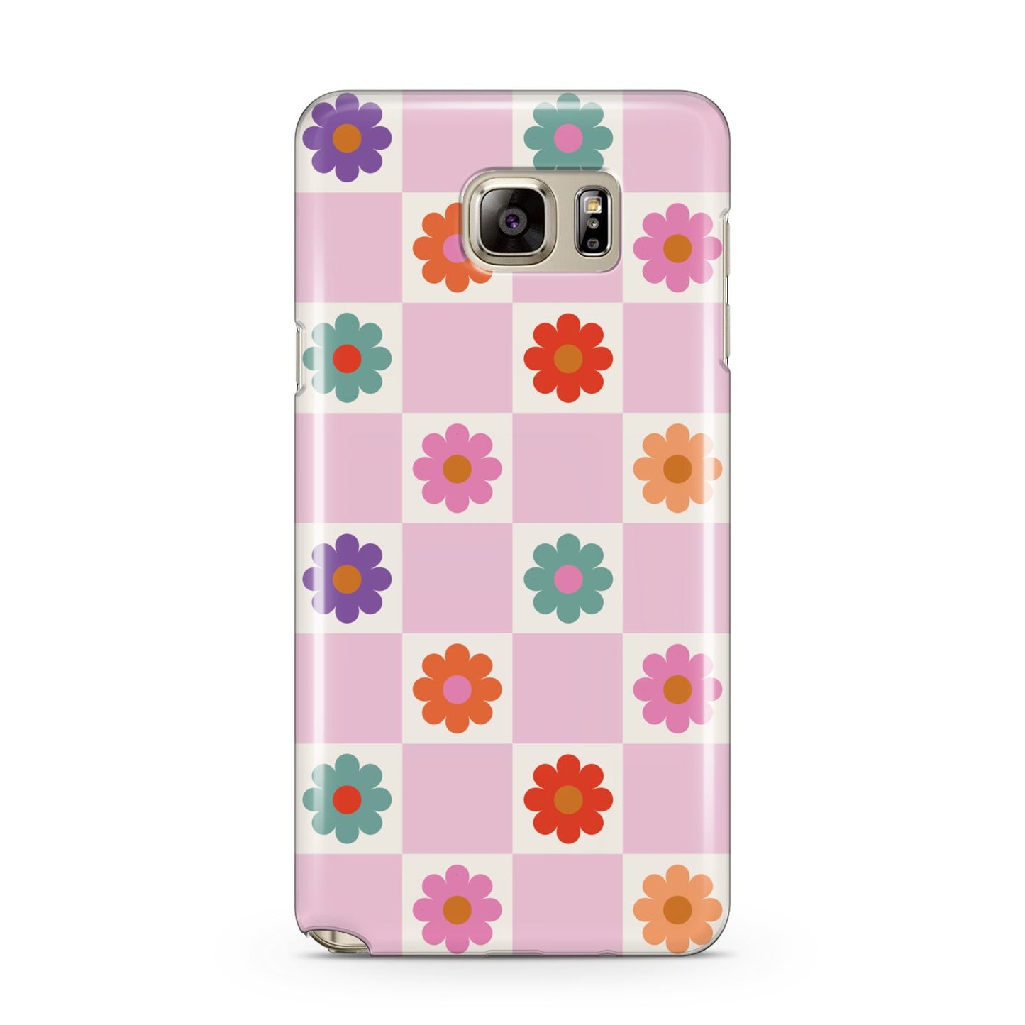 Checked flowers Samsung Galaxy Note 5 Case