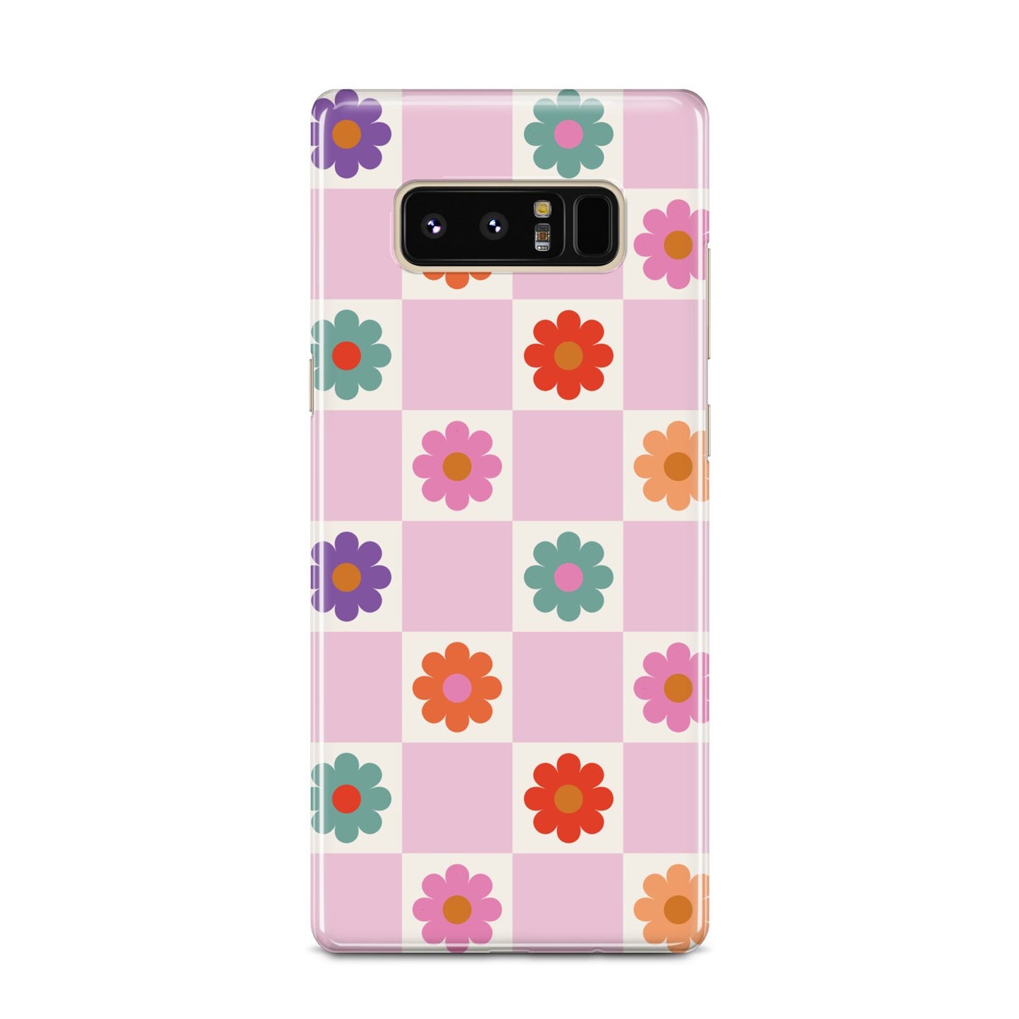 Checked flowers Samsung Galaxy Note 8 Case