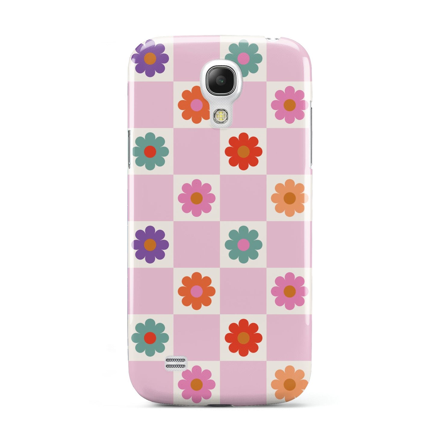 Checked flowers Samsung Galaxy S4 Mini Case