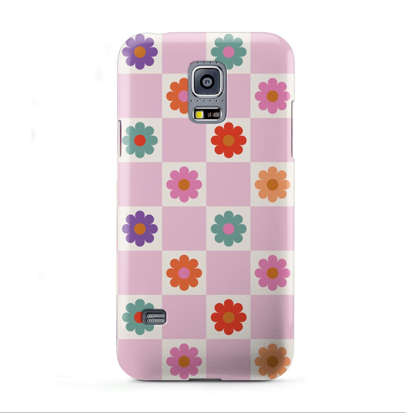 Checked flowers Samsung Galaxy S5 Mini Case