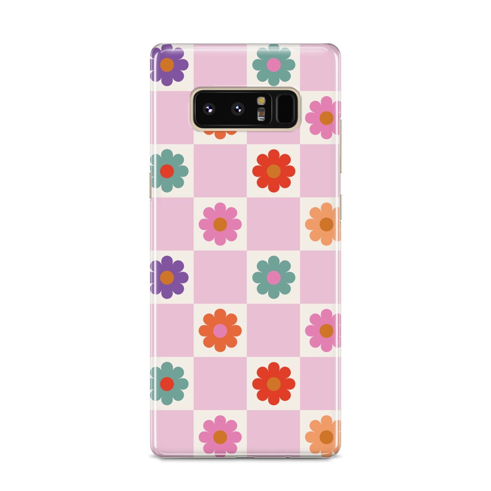 Checked flowers Samsung Galaxy S8 Case