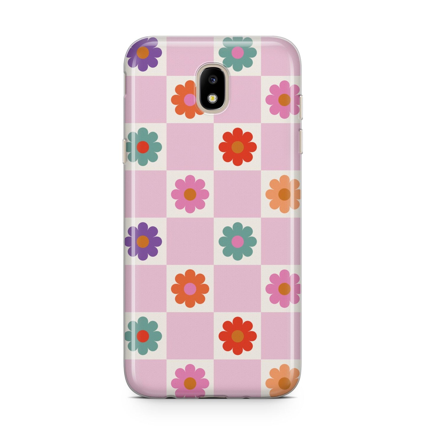 Checked flowers Samsung J5 2017 Case