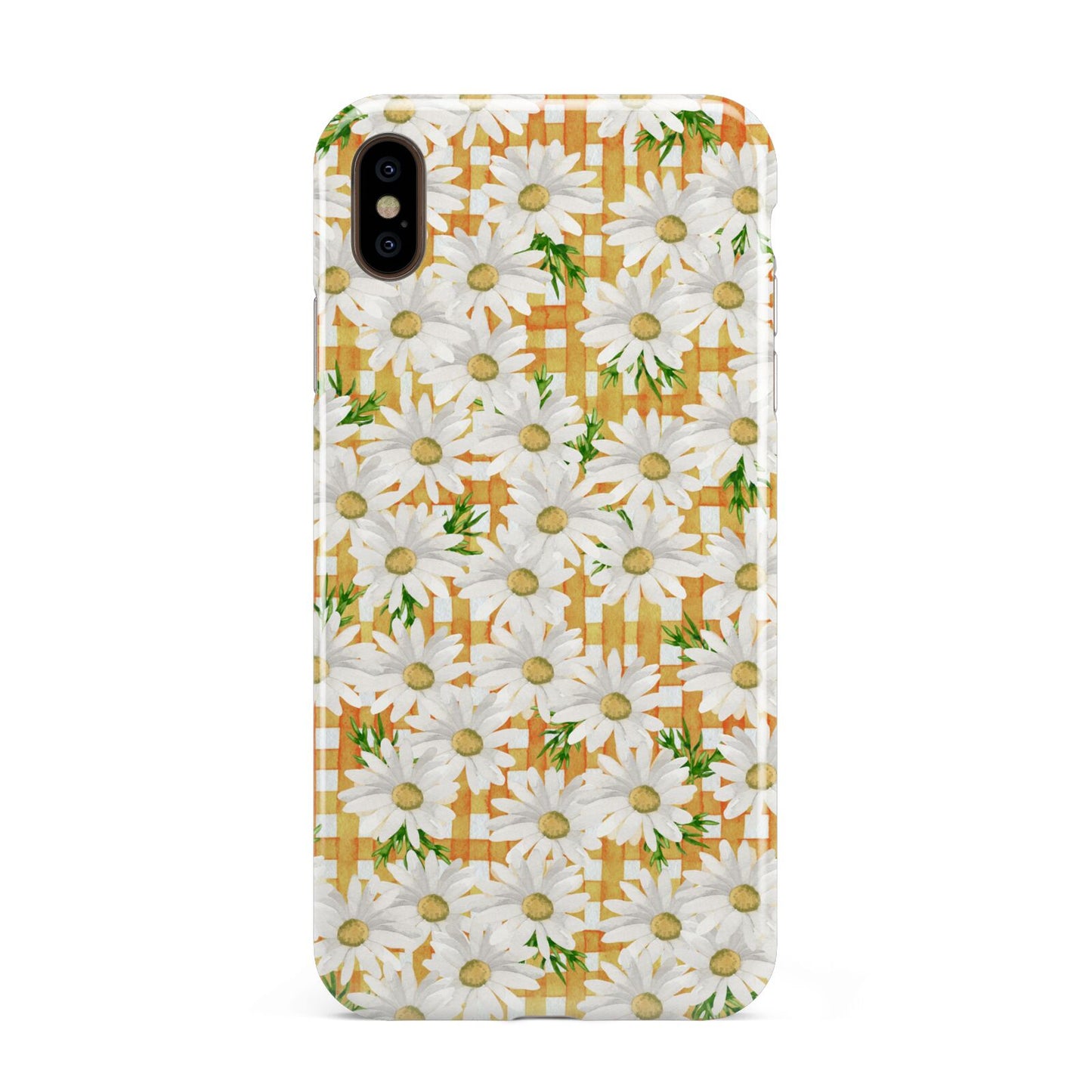 Checkered Daisy Apple iPhone Xs Max 3D Tough Case