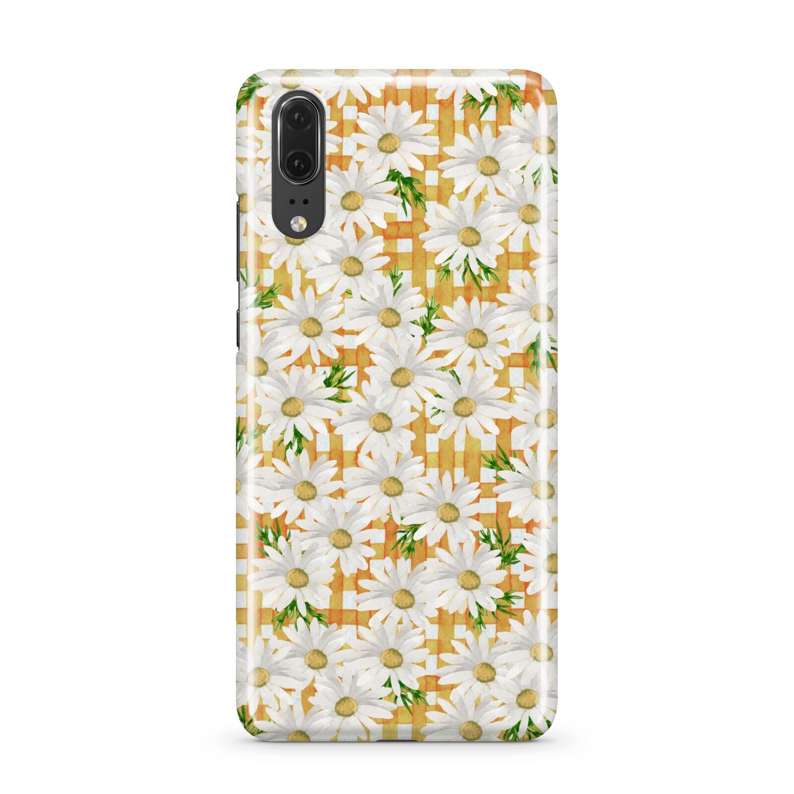 Checkered Daisy Huawei P20 Phone Case