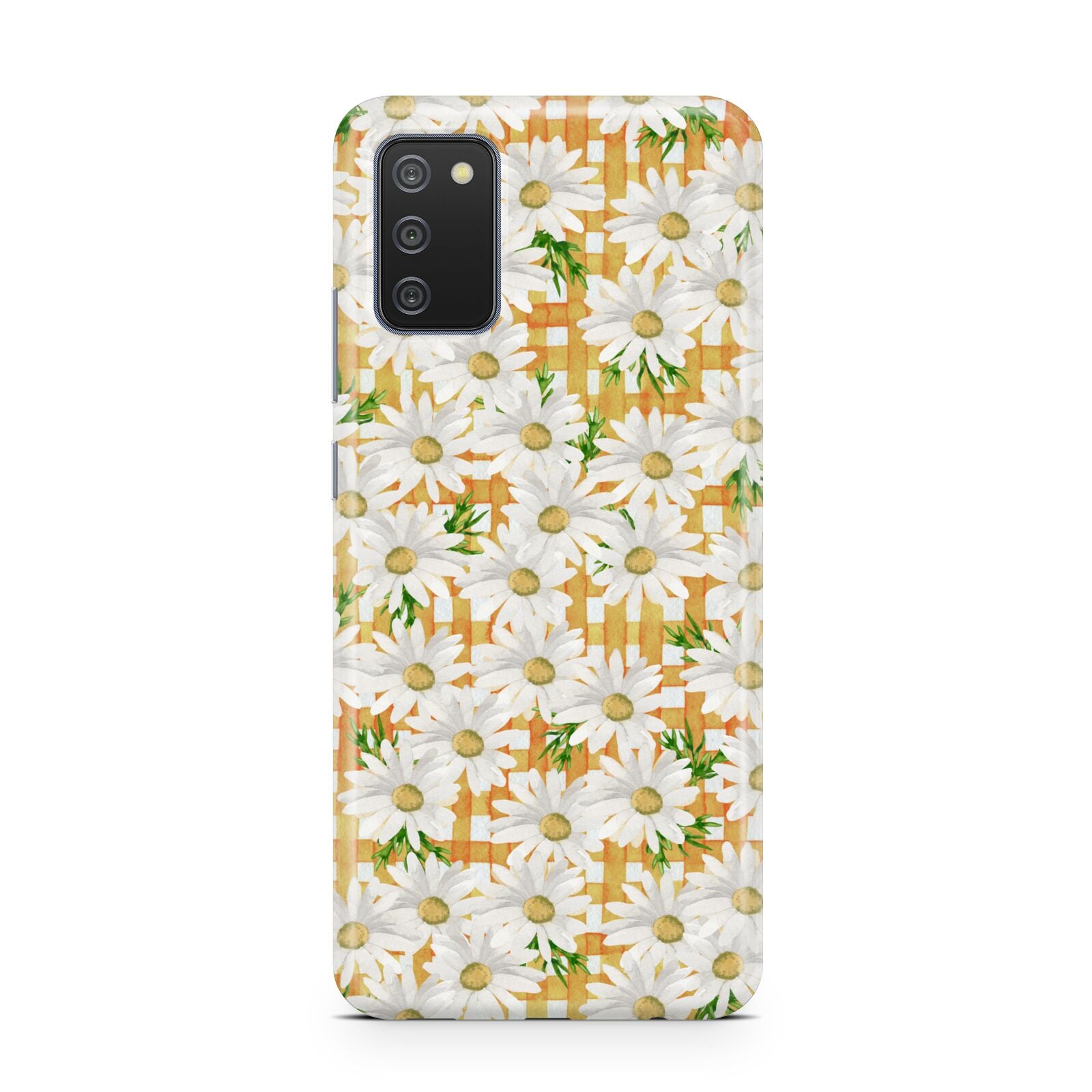 Checkered Daisy Samsung A02s Case