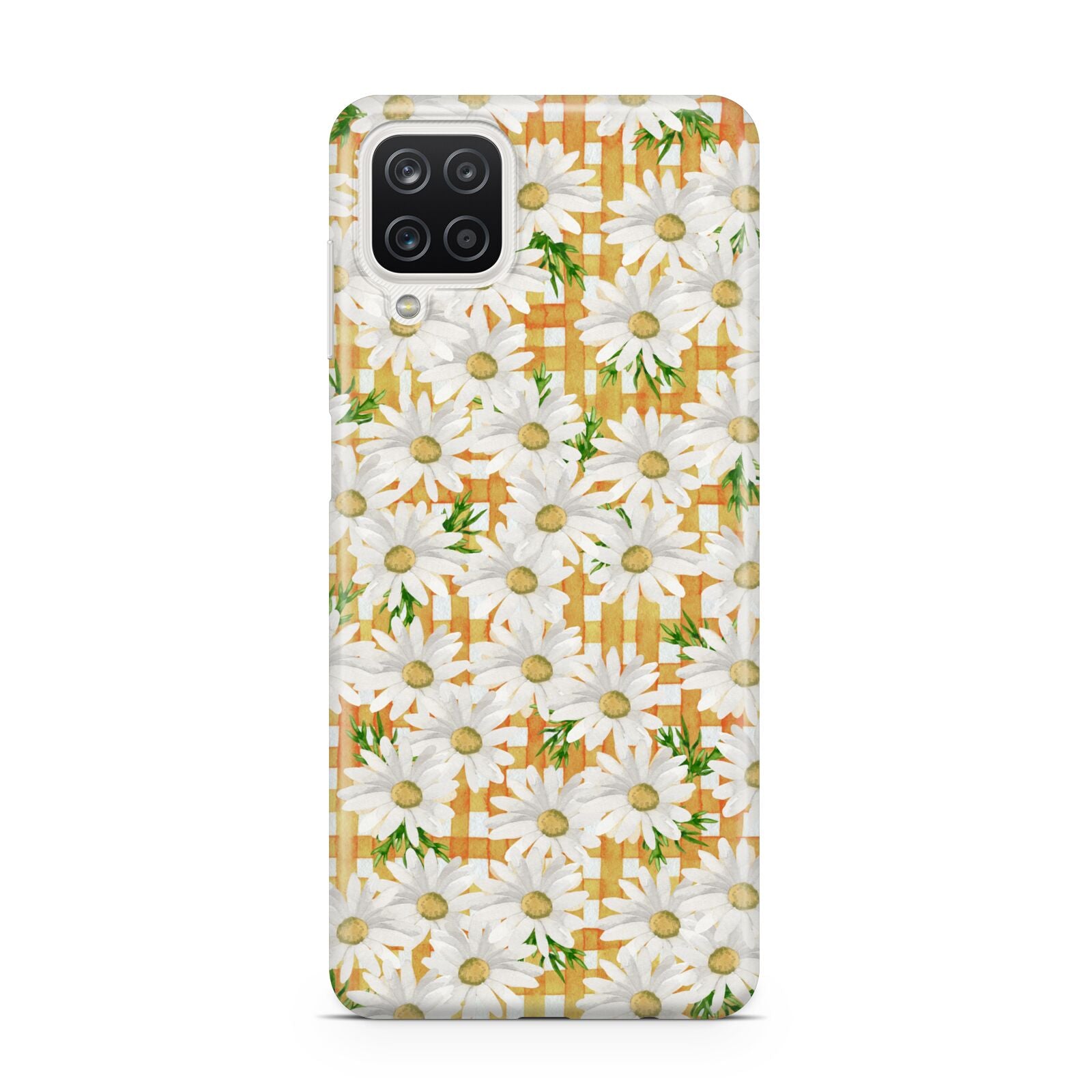 Checkered Daisy Samsung A12 Case