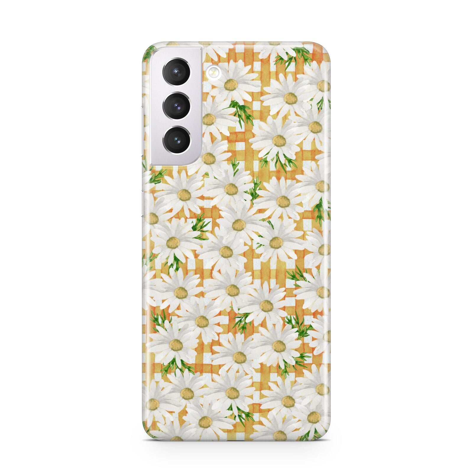 Checkered Daisy Samsung S21 Case