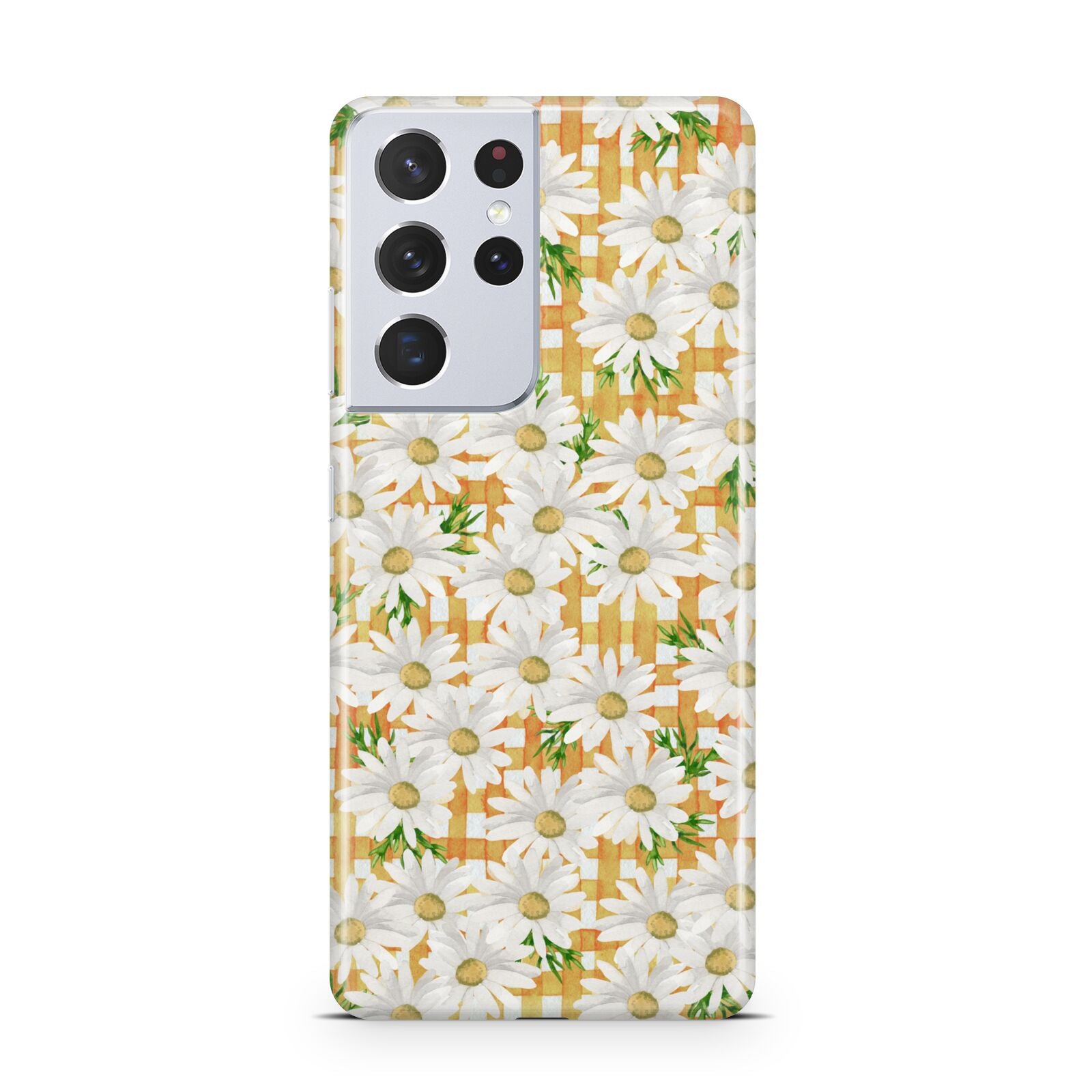 Checkered Daisy Samsung S21 Ultra Case