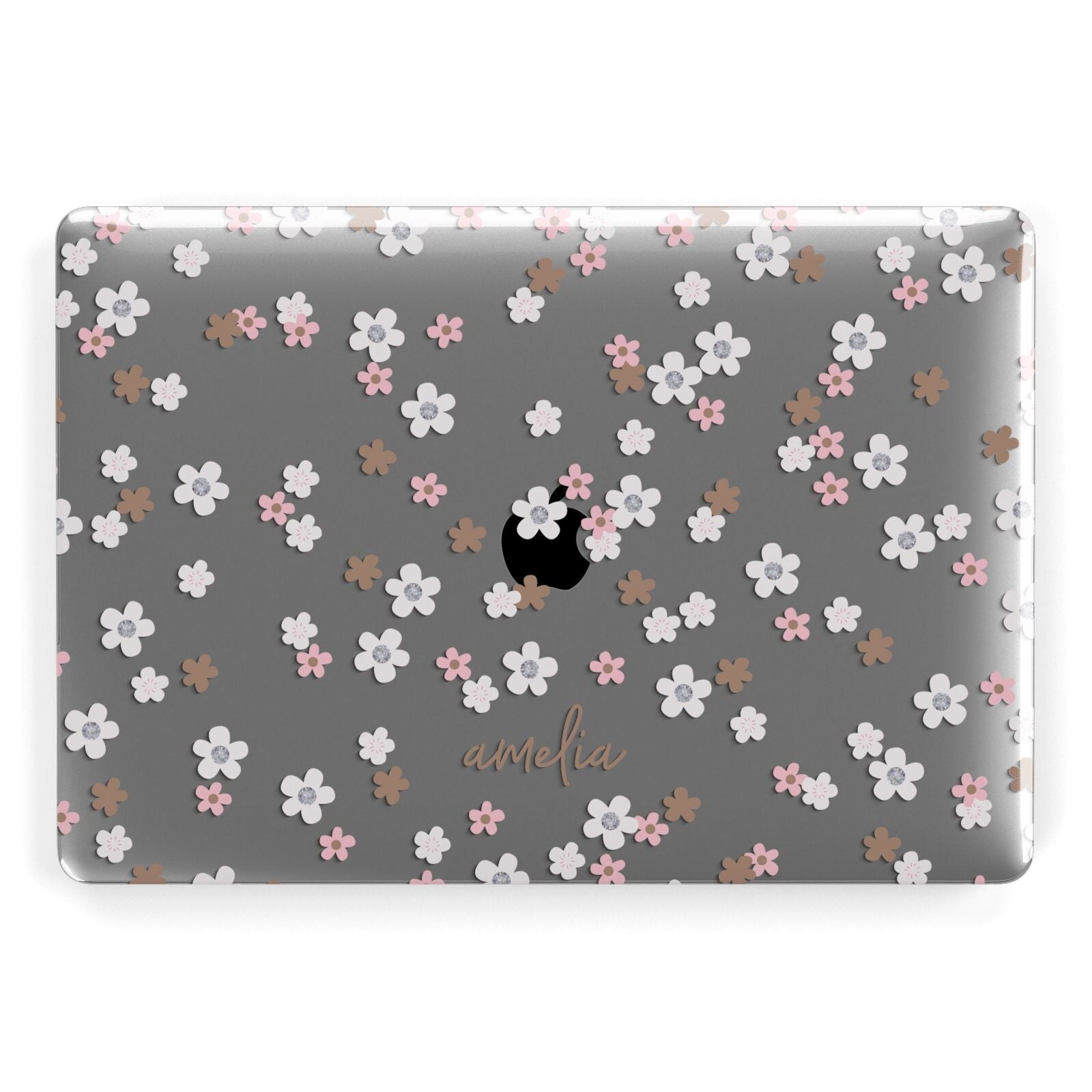 Cherry Blossom with Name Apple MacBook Case