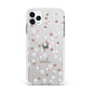 Cherry Blossom with Name Apple iPhone 11 Pro Max in Silver with White Impact Case