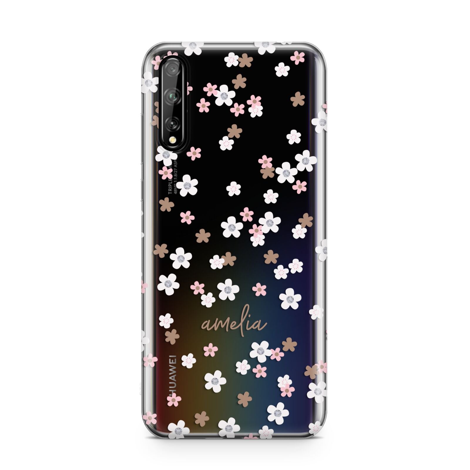 Cherry Blossom with Name Huawei Enjoy 10s Phone Case