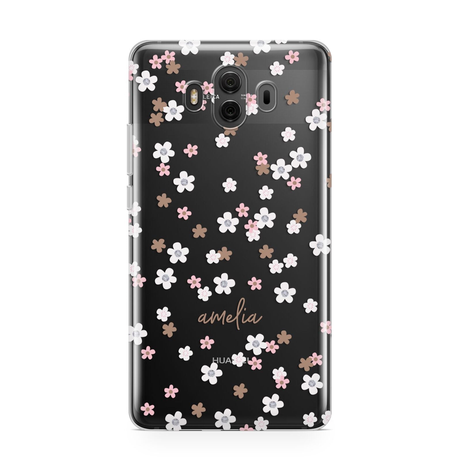 Cherry Blossom with Name Huawei Mate 10 Protective Phone Case