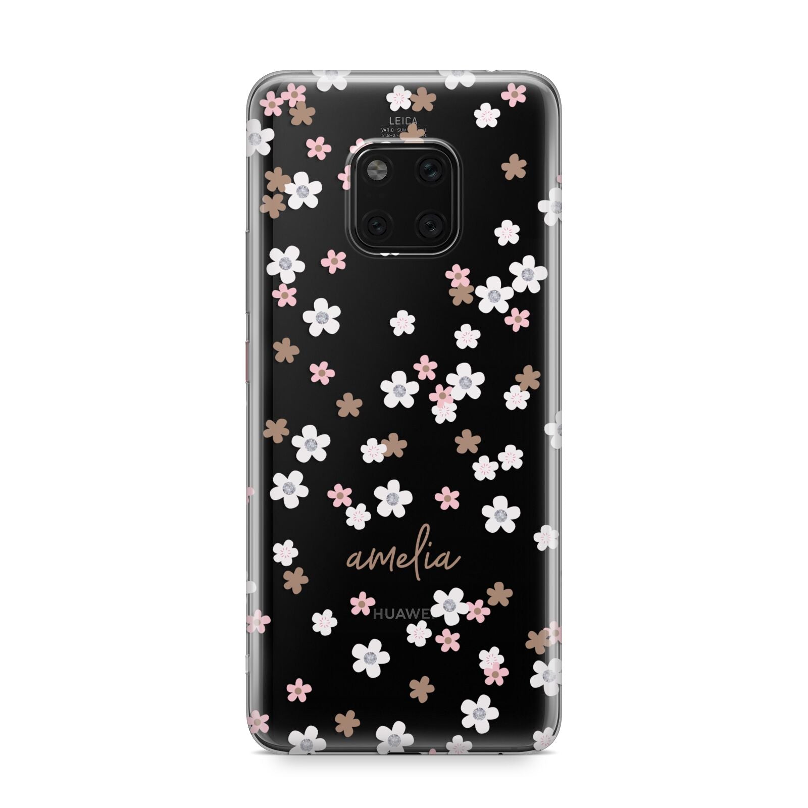 Cherry Blossom with Name Huawei Mate 20 Pro Phone Case