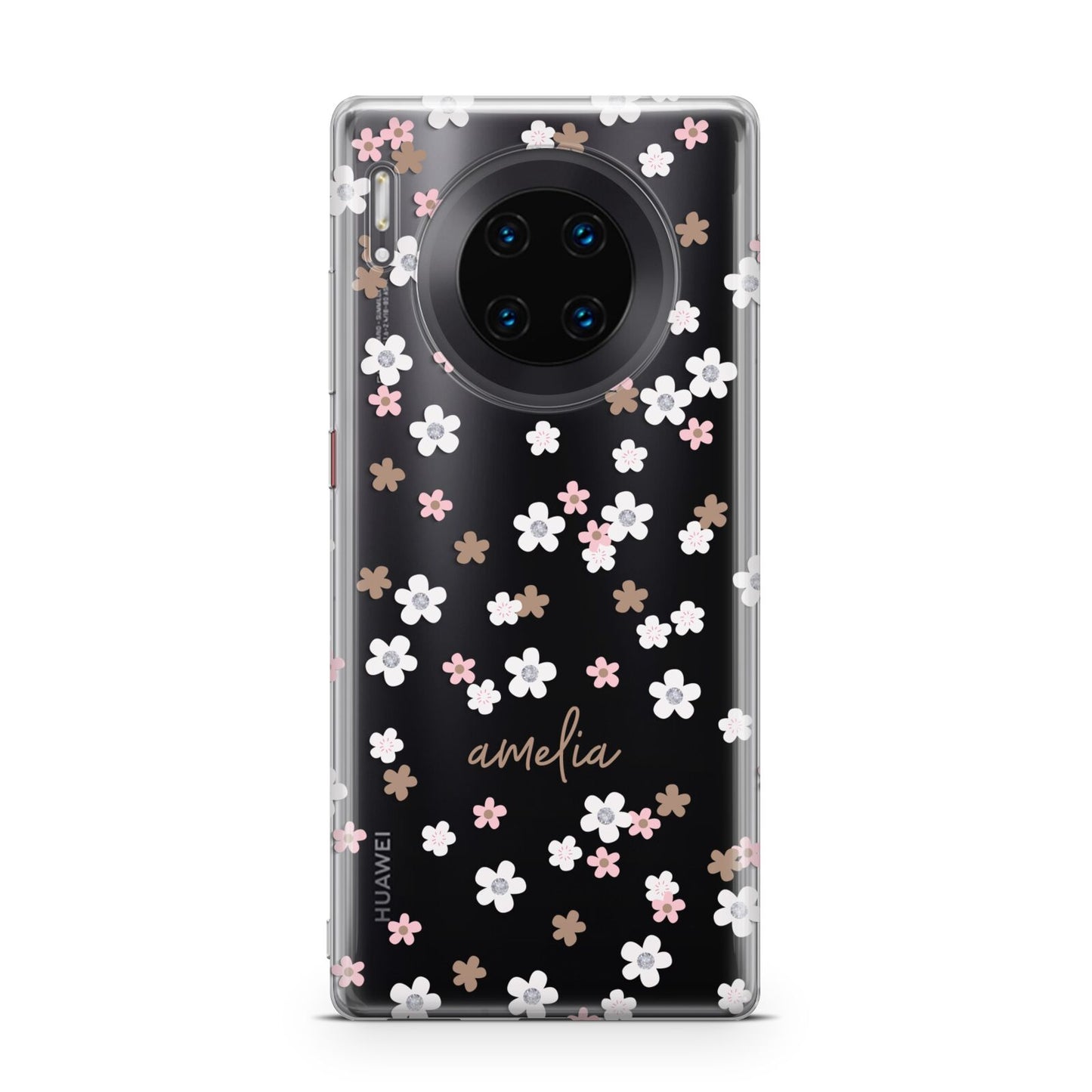 Cherry Blossom with Name Huawei Mate 30 Pro Phone Case