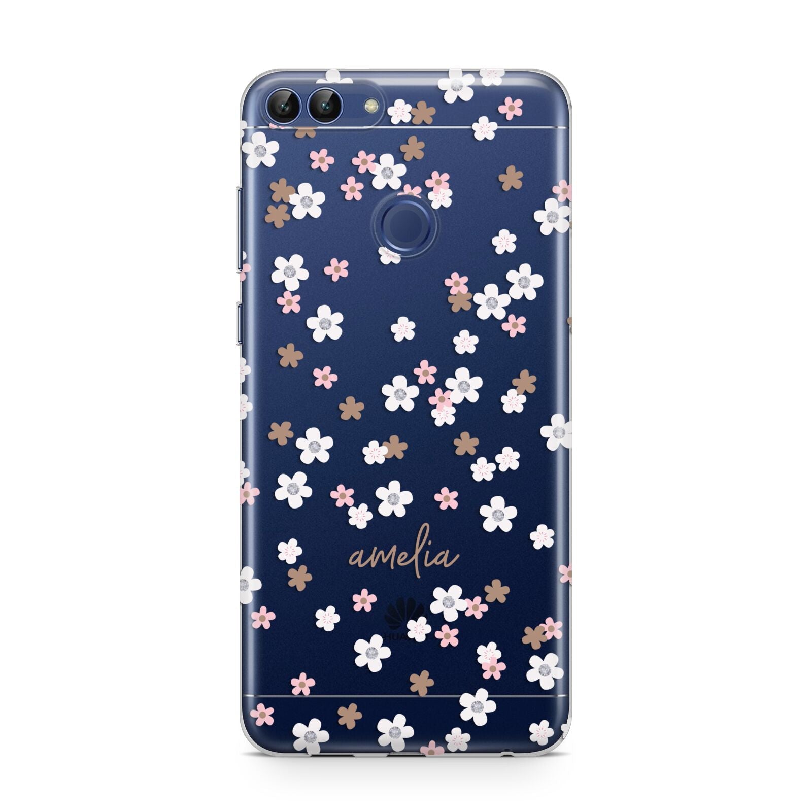 Cherry Blossom with Name Huawei P Smart Case