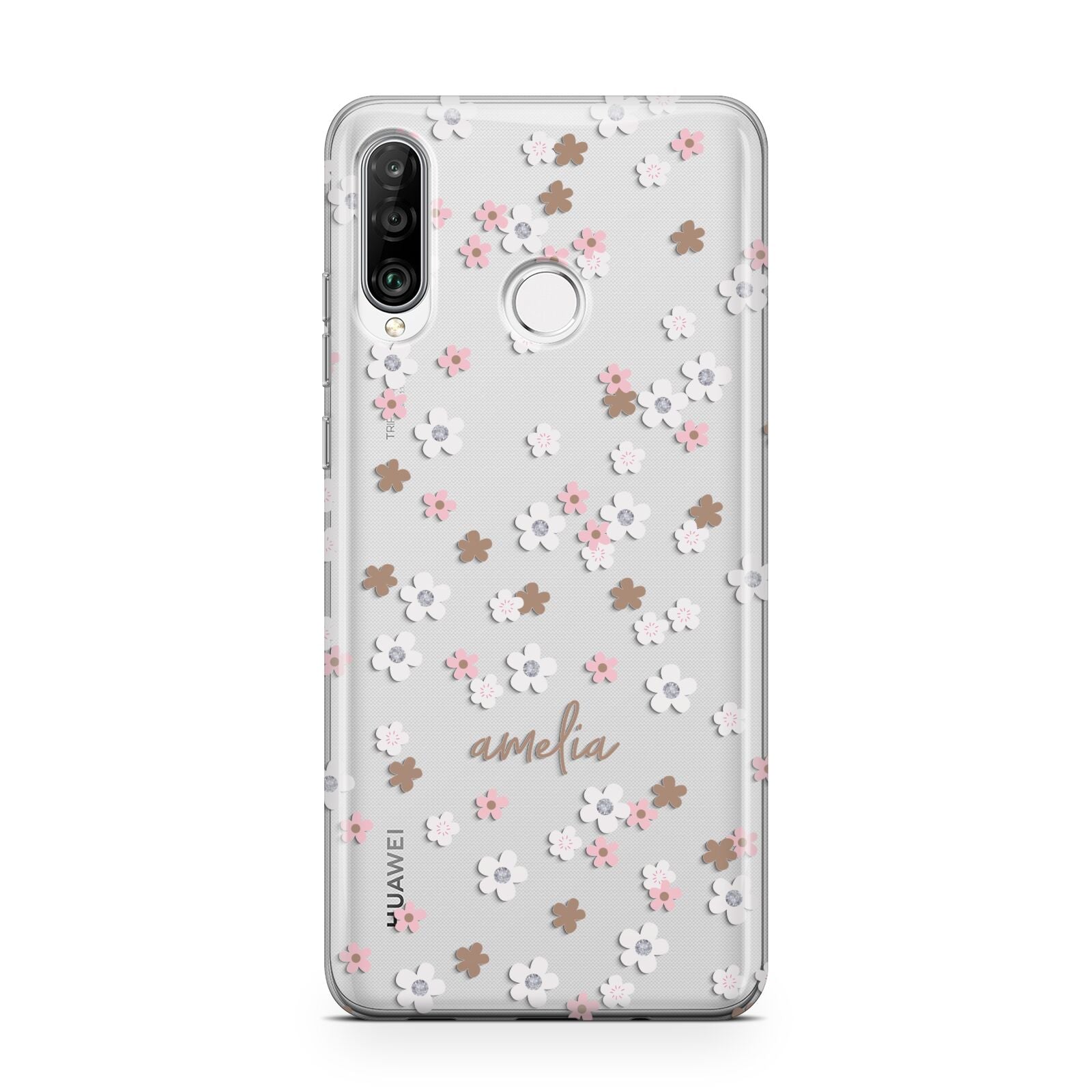 Cherry Blossom with Name Huawei P30 Lite Phone Case