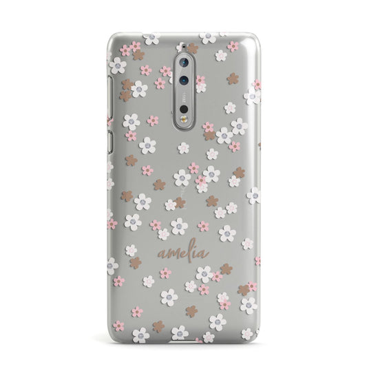 Cherry Blossom with Name Nokia Case