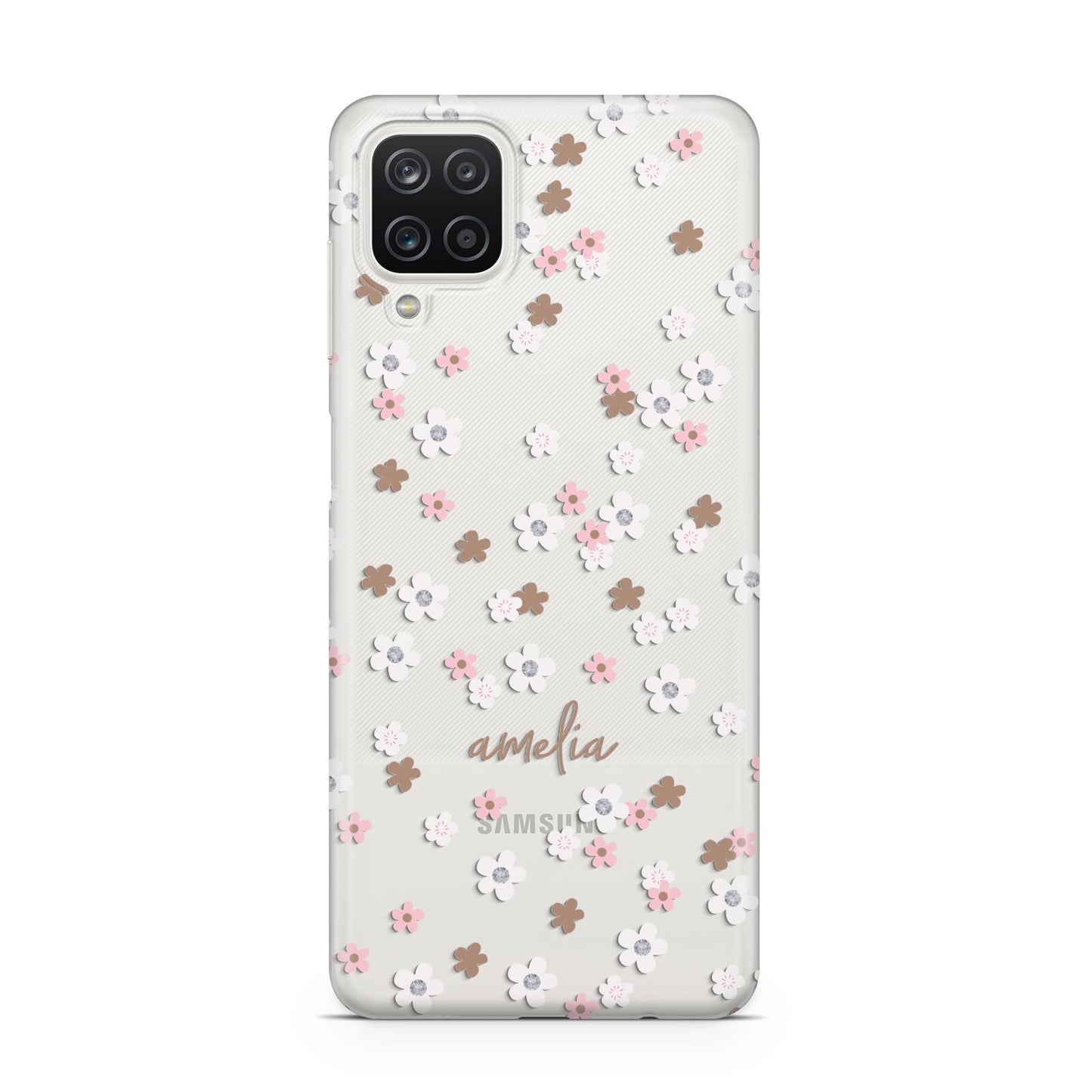 Cherry Blossom with Name Samsung A12 Case