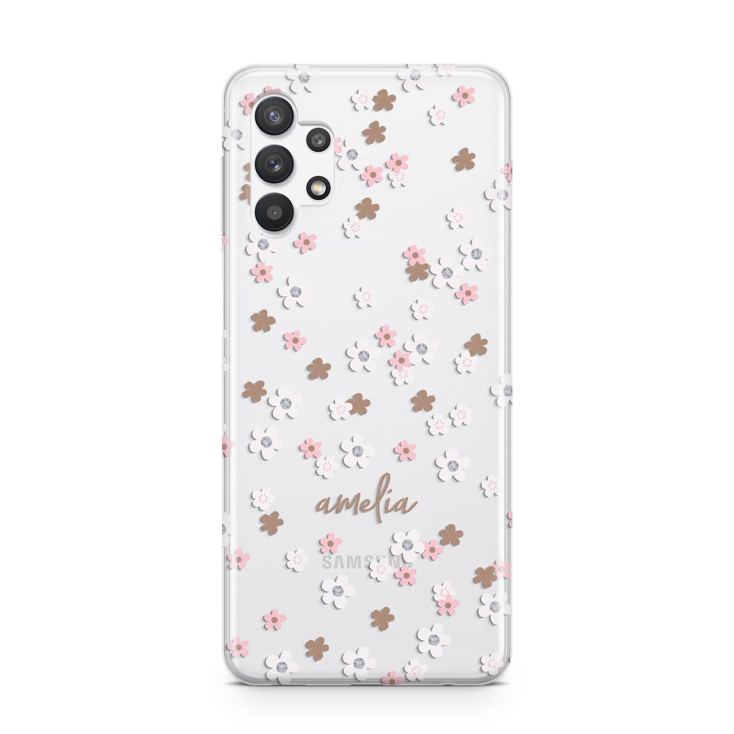 Cherry Blossom with Name Samsung A32 5G Case