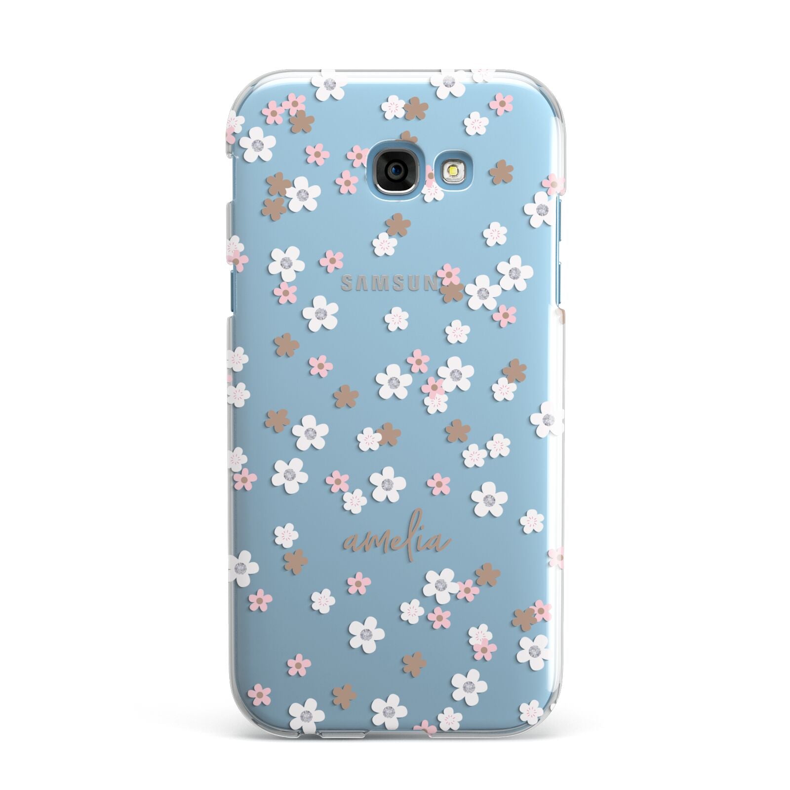 Cherry Blossom with Name Samsung Galaxy A7 2017 Case