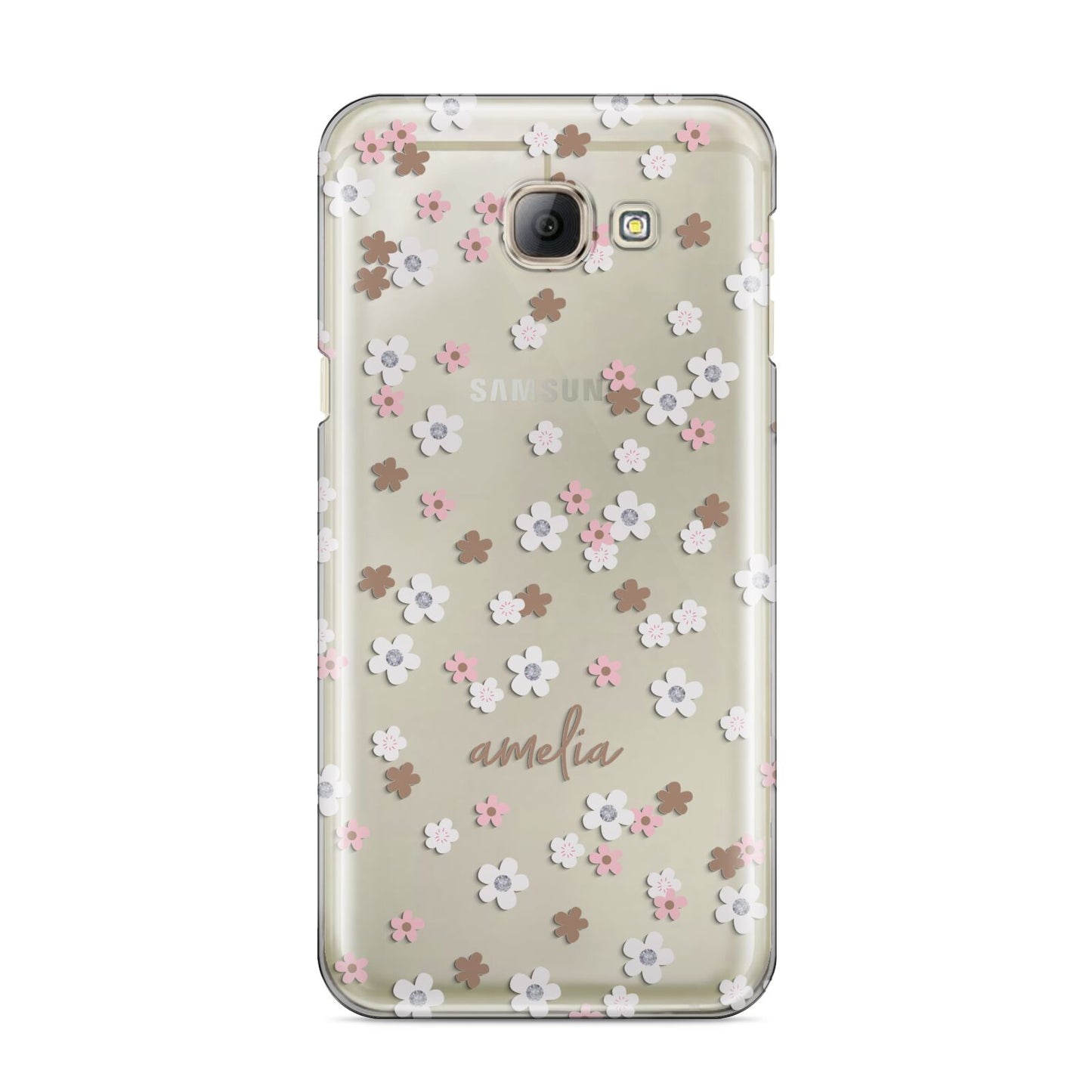 Cherry Blossom with Name Samsung Galaxy A8 2016 Case