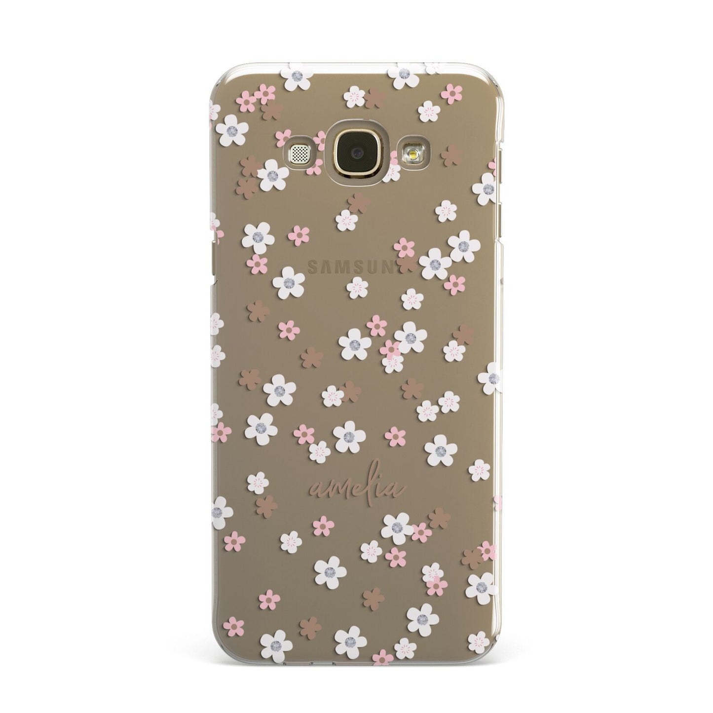 Cherry Blossom with Name Samsung Galaxy A8 Case