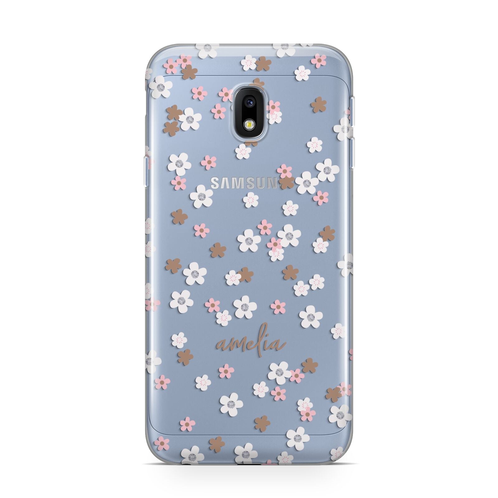 Cherry Blossom with Name Samsung Galaxy J3 2017 Case