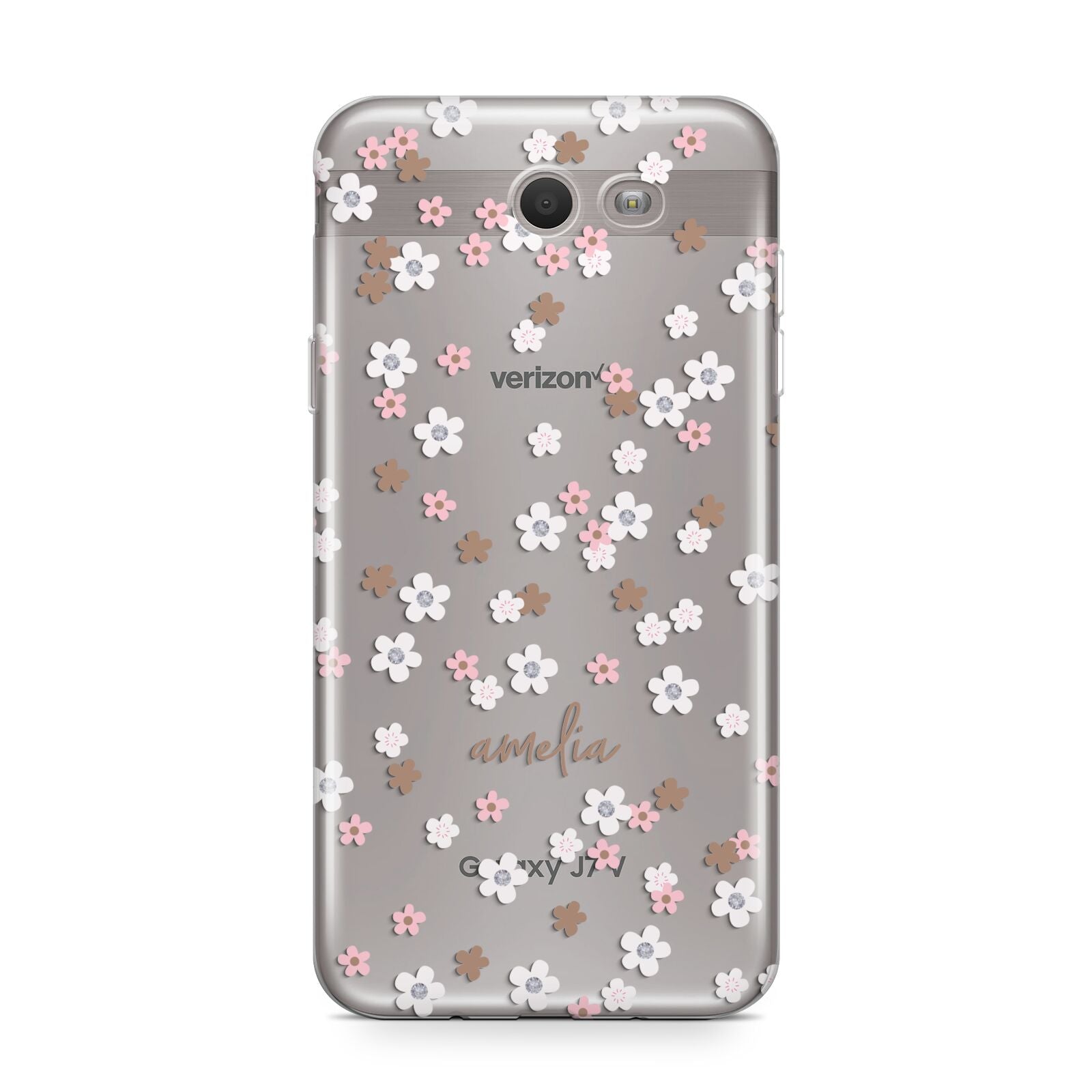 Cherry Blossom with Name Samsung Galaxy J7 2017 Case