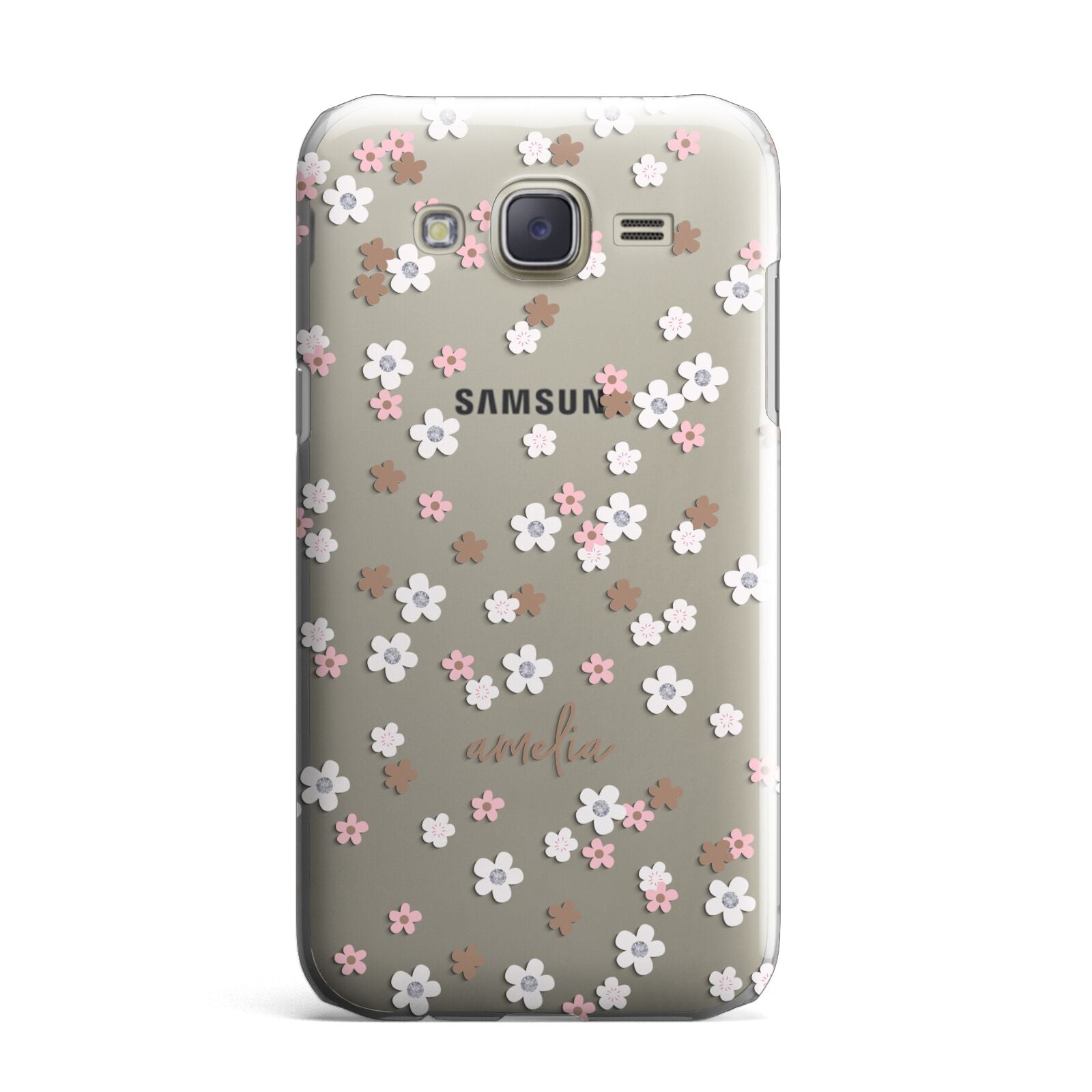 Cherry Blossom with Name Samsung Galaxy J7 Case